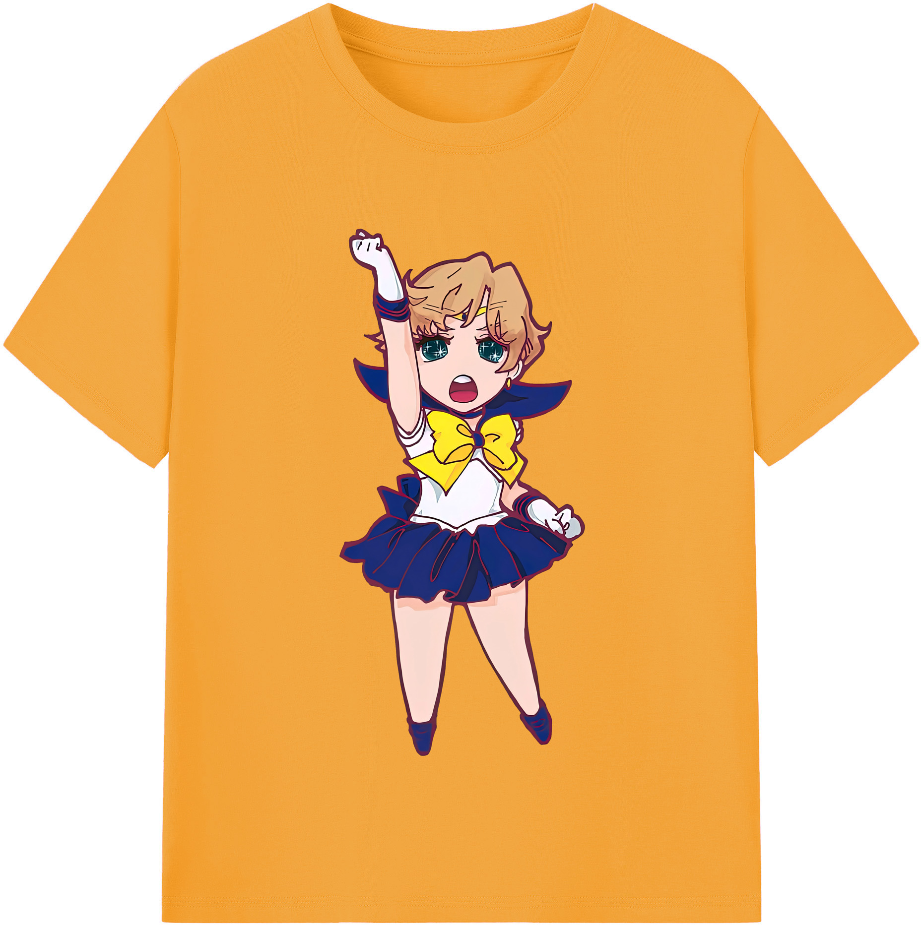 （画像用） 美少女戦士セーラームーン 天王はるか Sailor Moon Tenoh Haruka 綿100％半袖Tシャツ（フロントプリント）
