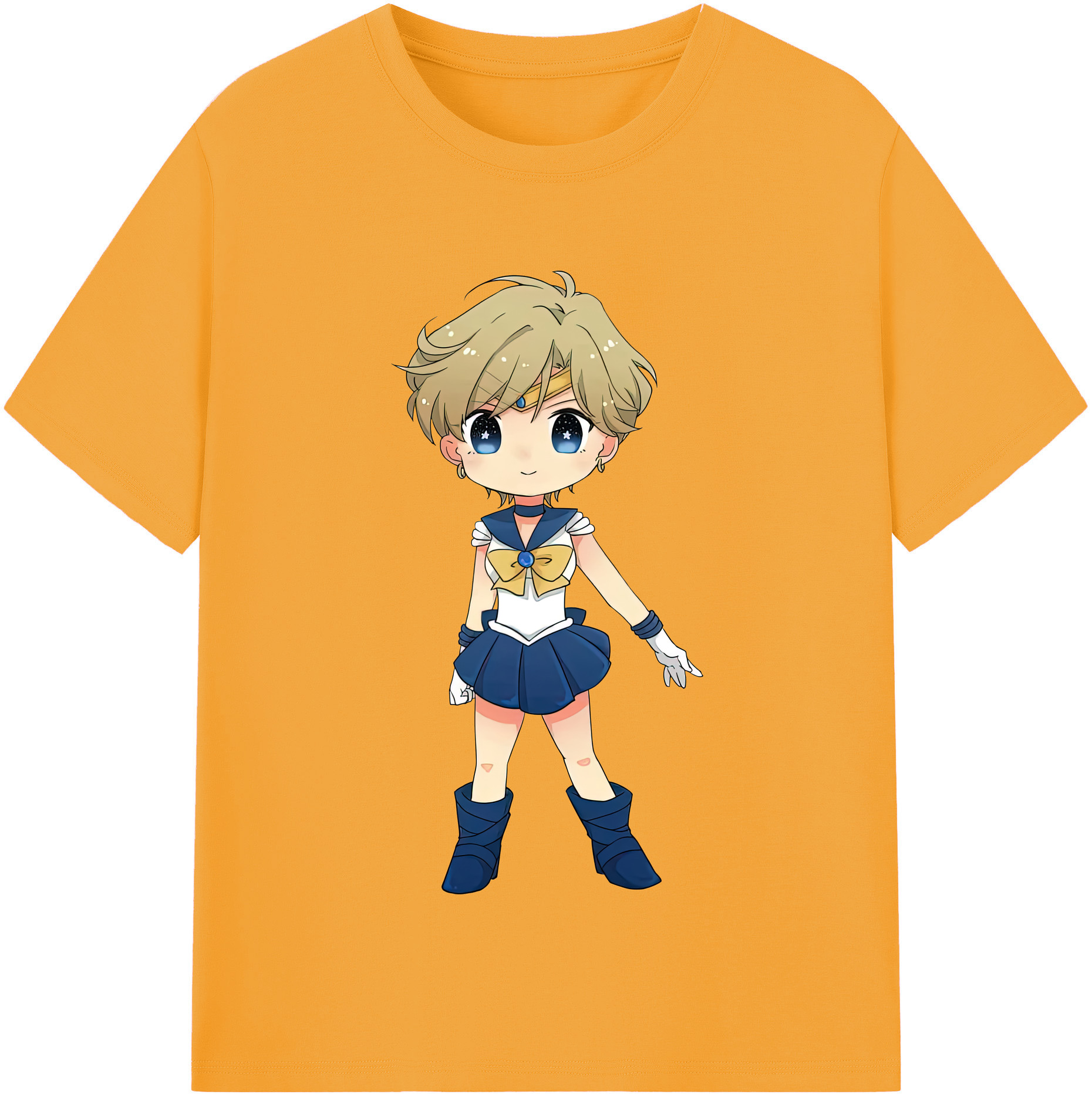 （画像用） 美少女戦士セーラームーン 天王はるか Sailor Moon Tenoh Haruka 綿100％半袖Tシャツ（フロントプリント）