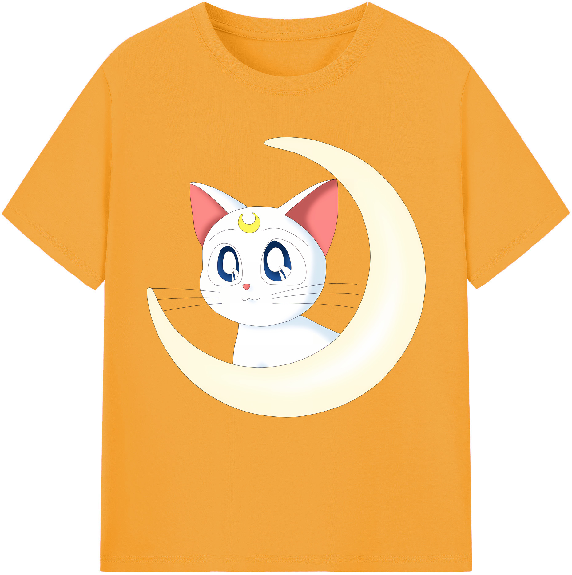 （画像用） 美少女戦士セーラームーン Sailor Moon 綿100％半袖Tシャツ（フロントプリント）