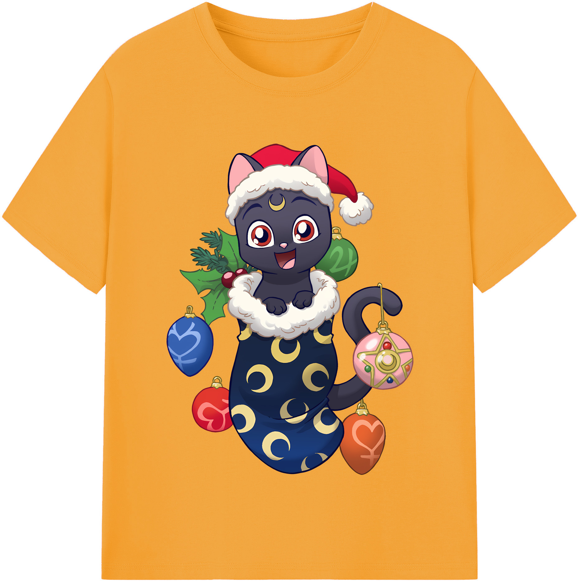 （画像用） 美少女戦士セーラームーン Sailor Moon 綿100％半袖Tシャツ（フロントプリント）