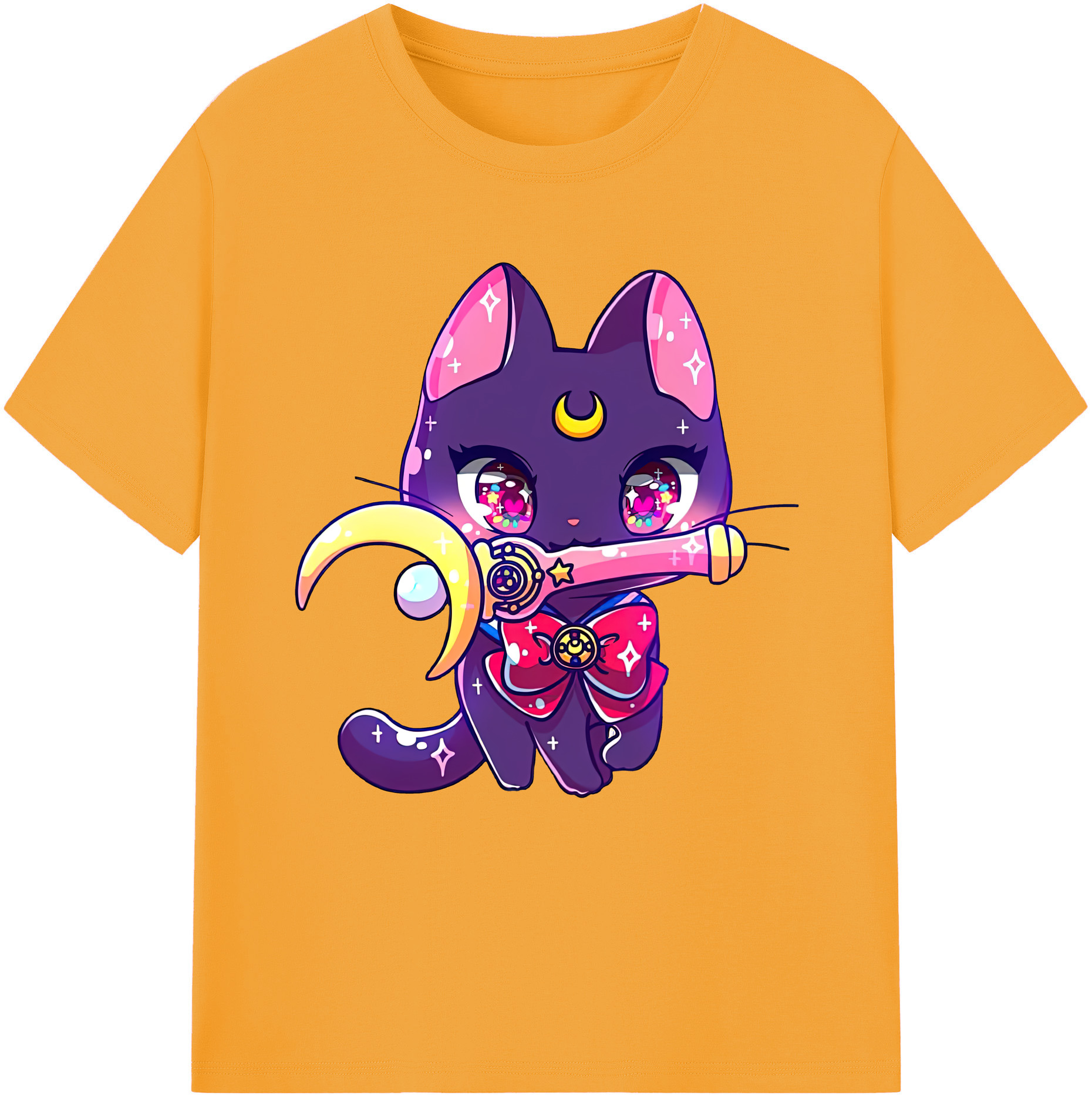 （画像用） 美少女戦士セーラームーン Sailor Moon 綿100％半袖Tシャツ（フロントプリント）