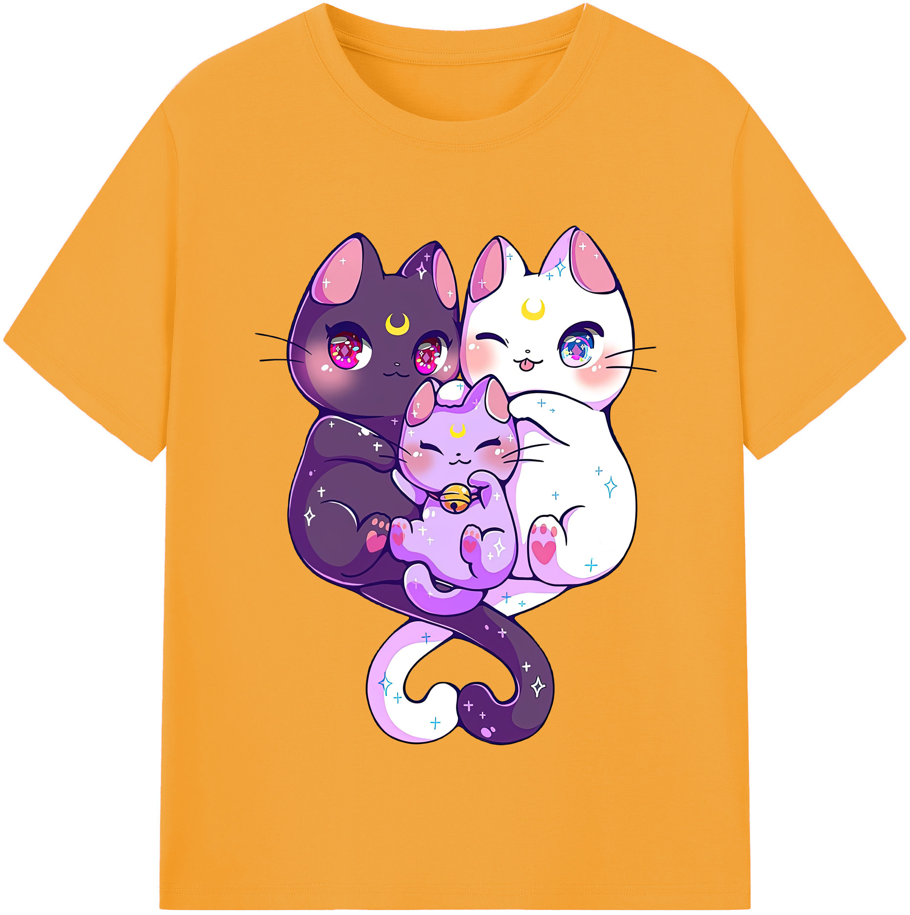 （画像用） 美少女戦士セーラームーン Sailor Moon 綿100％半袖Tシャツ（フロントプリント）