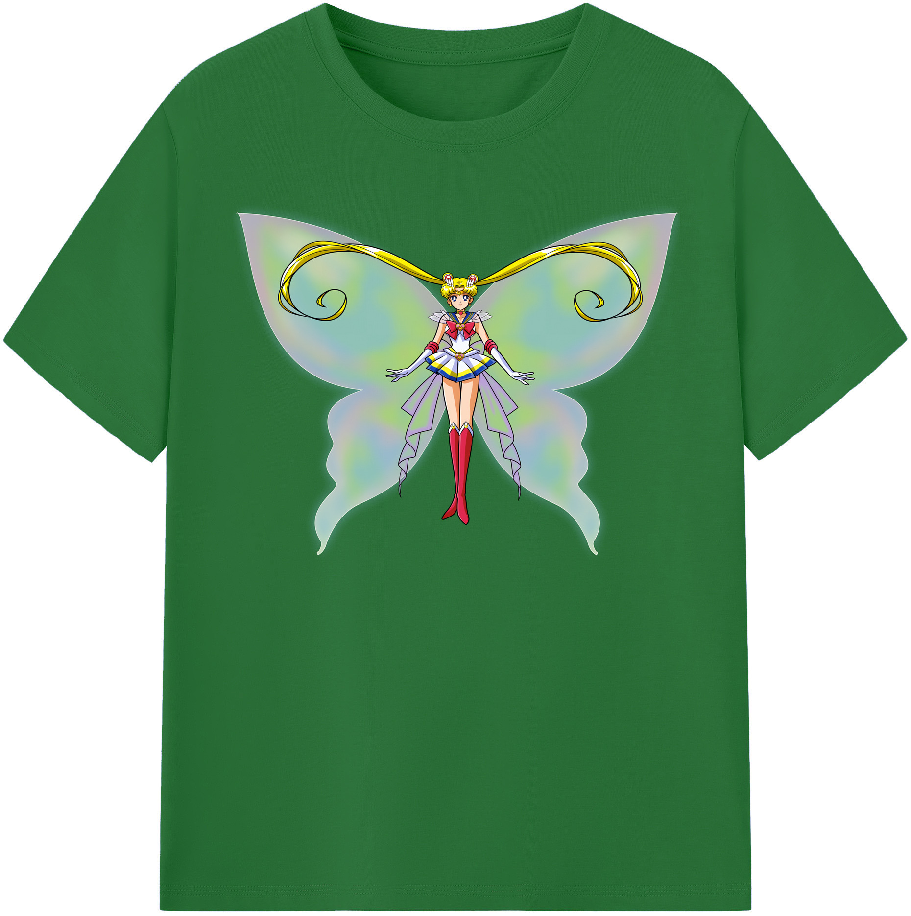 （画像用） 美少女戦士セーラームーン 月野 うさぎ つきの うさぎ Sailor Moon Tsukino Usagi 綿100％半袖Tシャツ（フロントプリント）