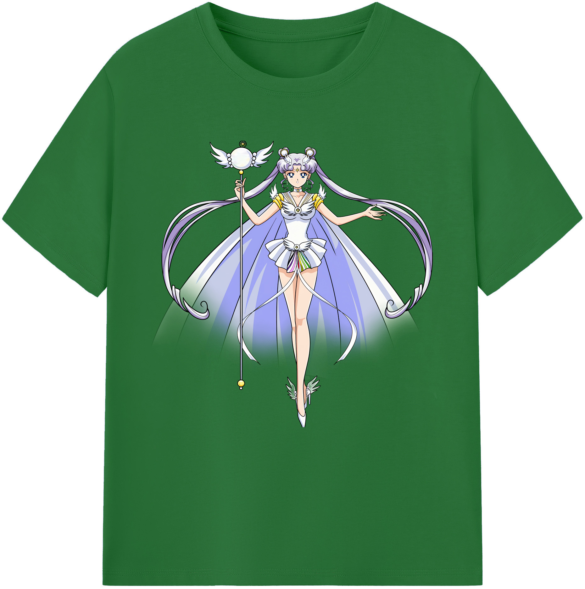 （画像用） 美少女戦士セーラームーン 月野 うさぎ つきの うさぎ Sailor Moon Tsukino Usagi 綿100％半袖Tシャツ（フロントプリント）