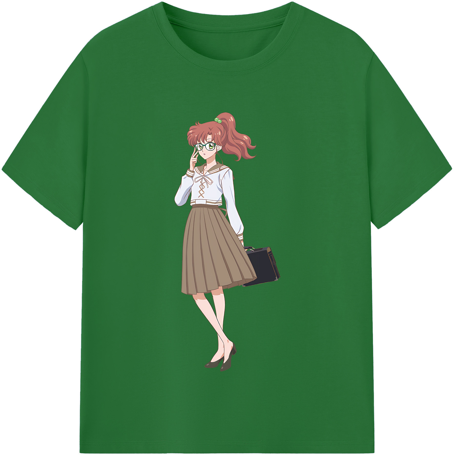 （画像用） 美少女戦士セーラームーン 木野 まこと きの まこと Sailor Moon Kino Makoto （セーラージュピター；Sailor Jupiter） 綿100％半袖Tシャツ（フロントプリント）