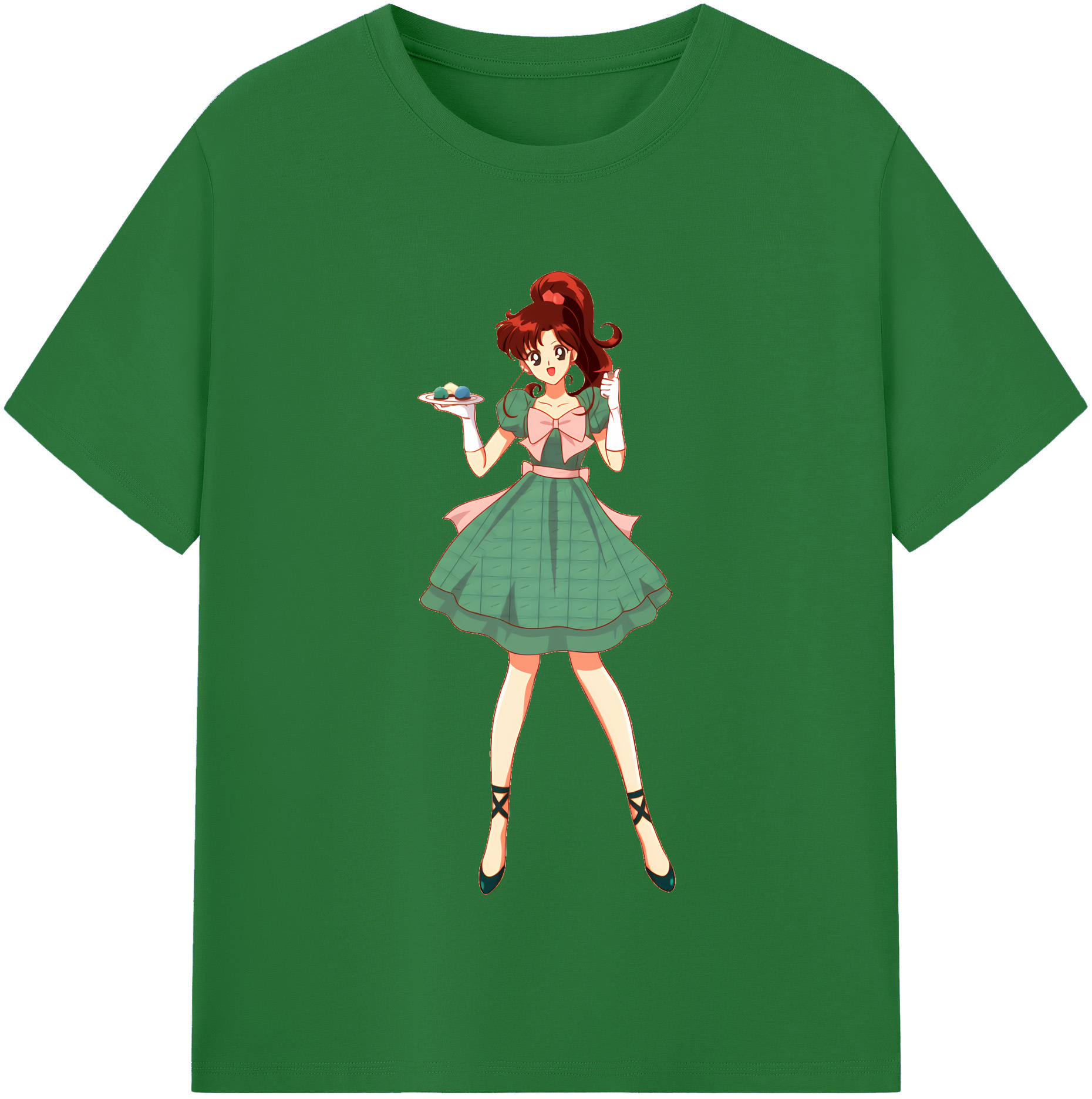 （画像用） 美少女戦士セーラームーン 木野 まこと きの まこと Sailor Moon Kino Makoto （セーラージュピター；Sailor Jupiter） 綿100％半袖Tシャツ（フロントプリント）