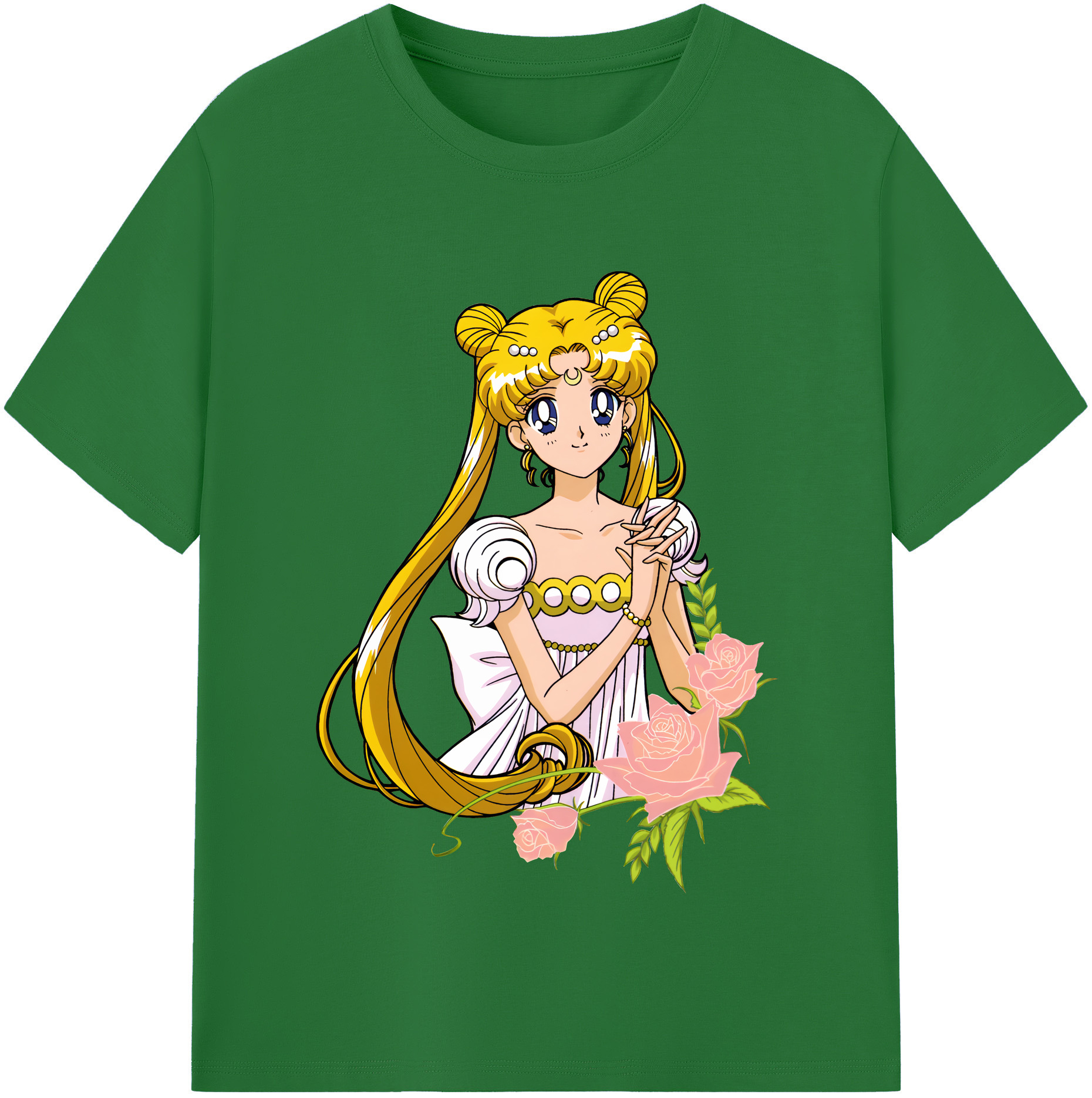 （画像用） 美少女戦士セーラームーン 愛野 美奈子 あいの みなこ Sailor Moon Aino Minako 綿100％半袖Tシャツ（フロントプリント）