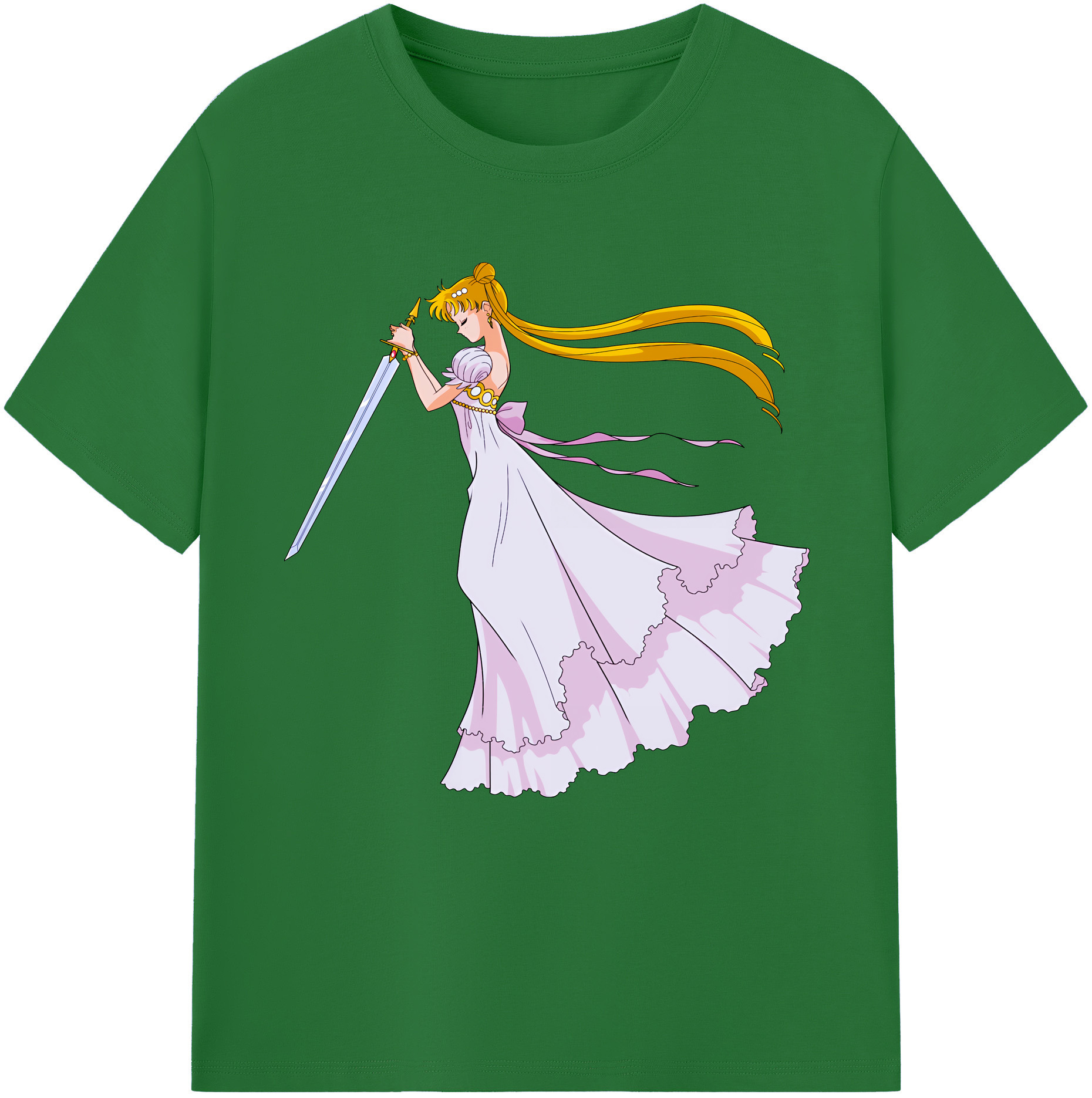 （画像用） 美少女戦士セーラームーン 愛野 美奈子 あいの みなこ Sailor Moon Aino Minako 綿100％半袖Tシャツ（フロントプリント）