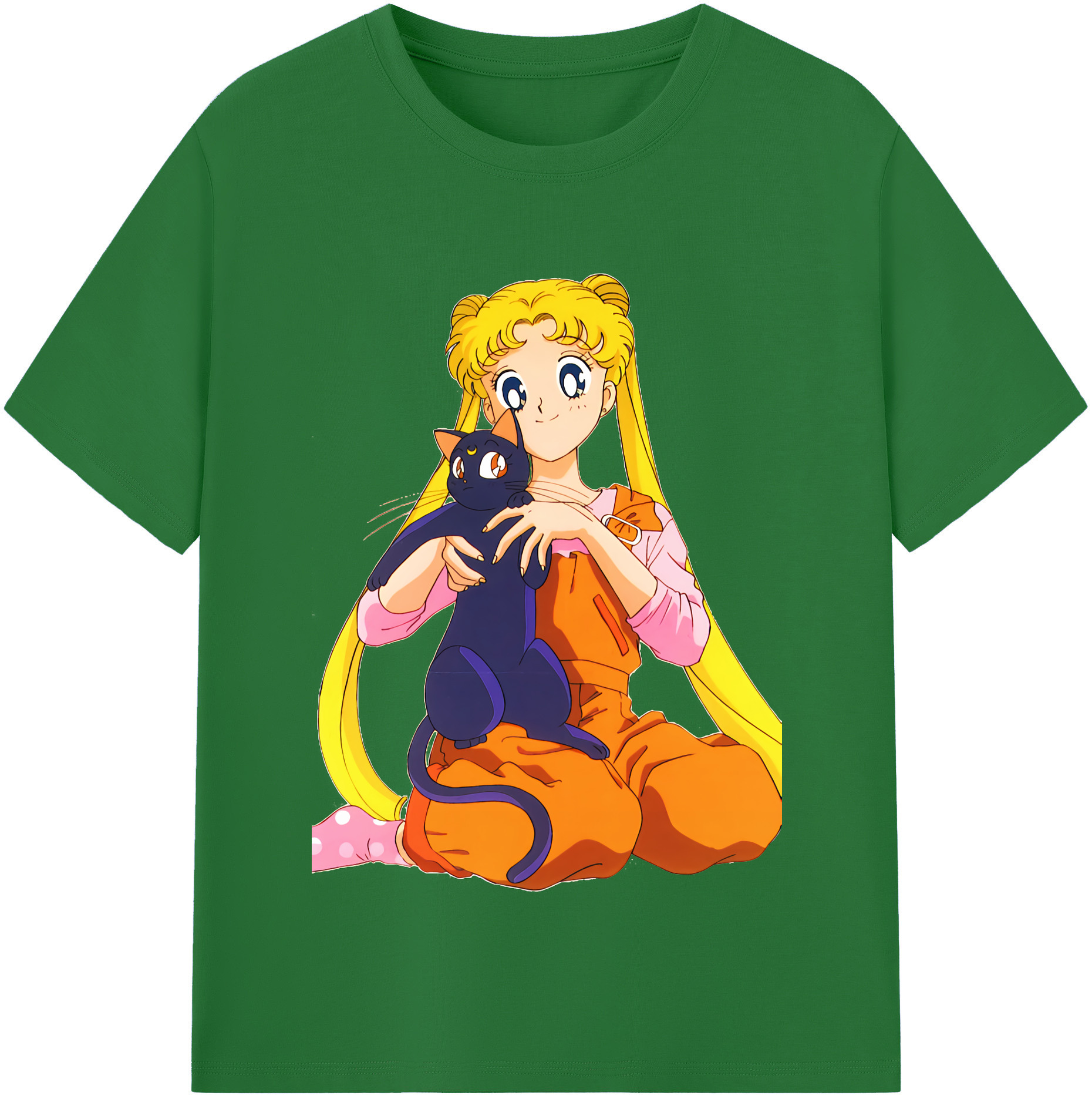 （画像用） 美少女戦士セーラームーン 愛野 美奈子 あいの みなこ Sailor Moon Aino Minako 綿100％半袖Tシャツ（フロントプリント）