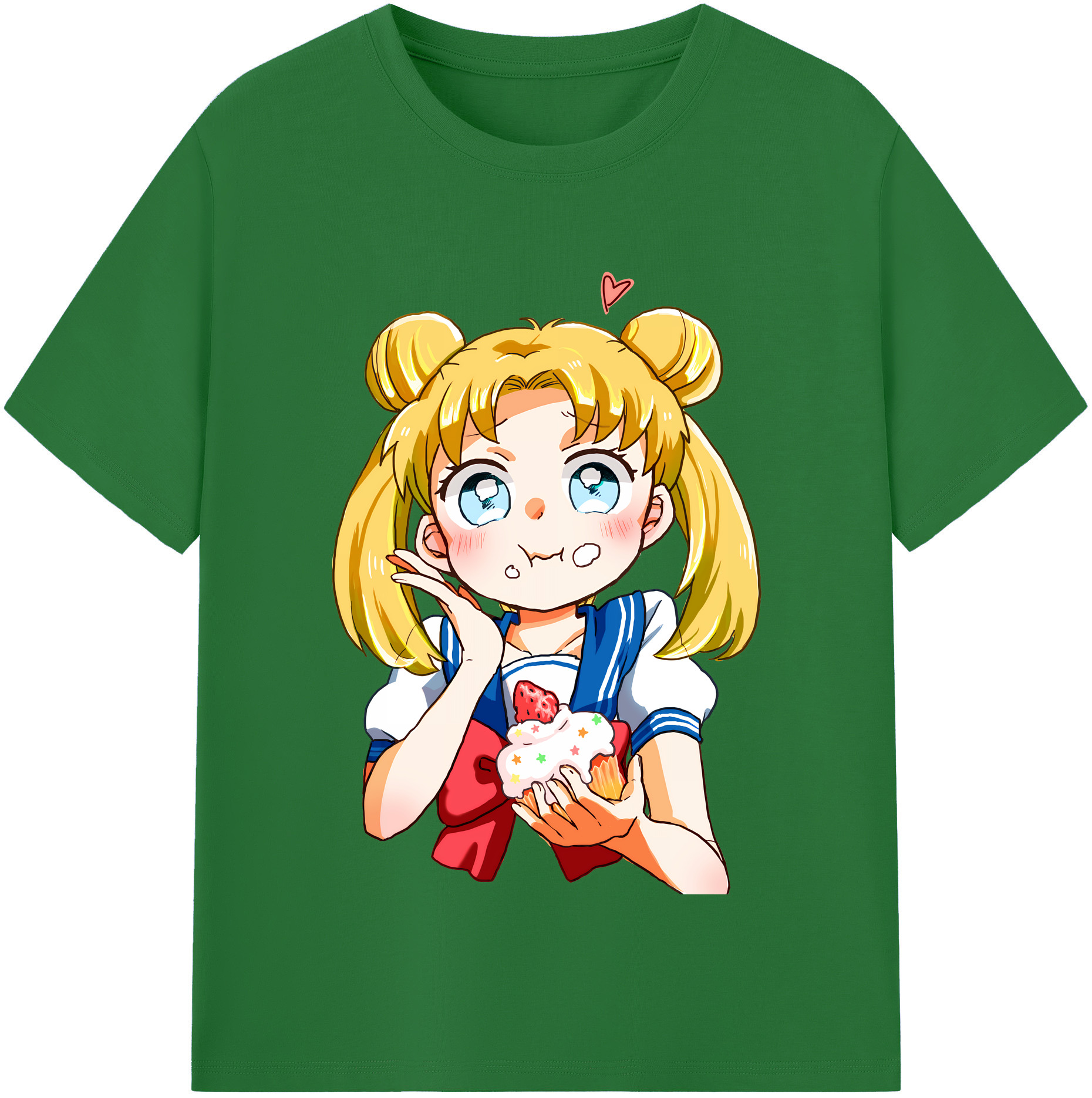 （画像用） 美少女戦士セーラームーン 愛野 美奈子 あいの みなこ Sailor Moon Aino Minako 綿100％半袖Tシャツ（フロントプリント）