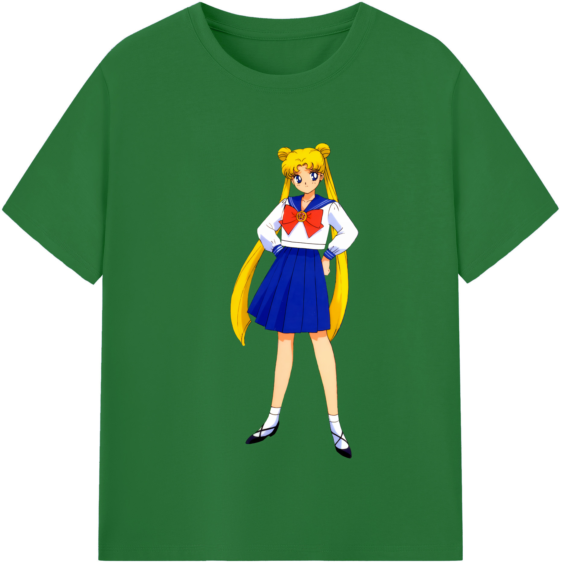 （画像用） 美少女戦士セーラームーン 愛野 美奈子 あいの みなこ Sailor Moon Aino Minako 綿100％半袖Tシャツ（フロントプリント）