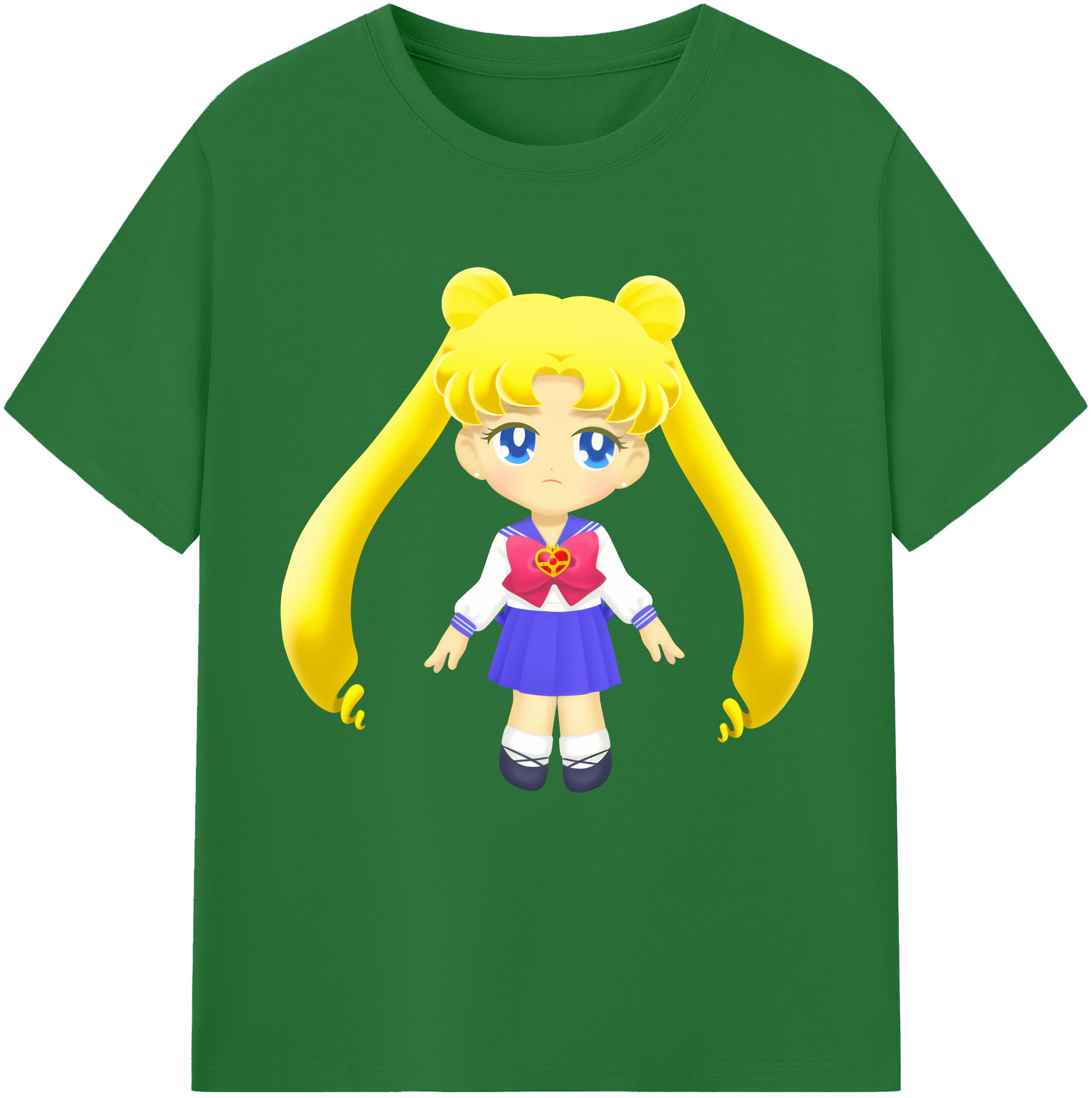 （画像用） 美少女戦士セーラームーン 愛野 美奈子 あいの みなこ Sailor Moon Aino Minako 綿100％半袖Tシャツ（フロントプリント）