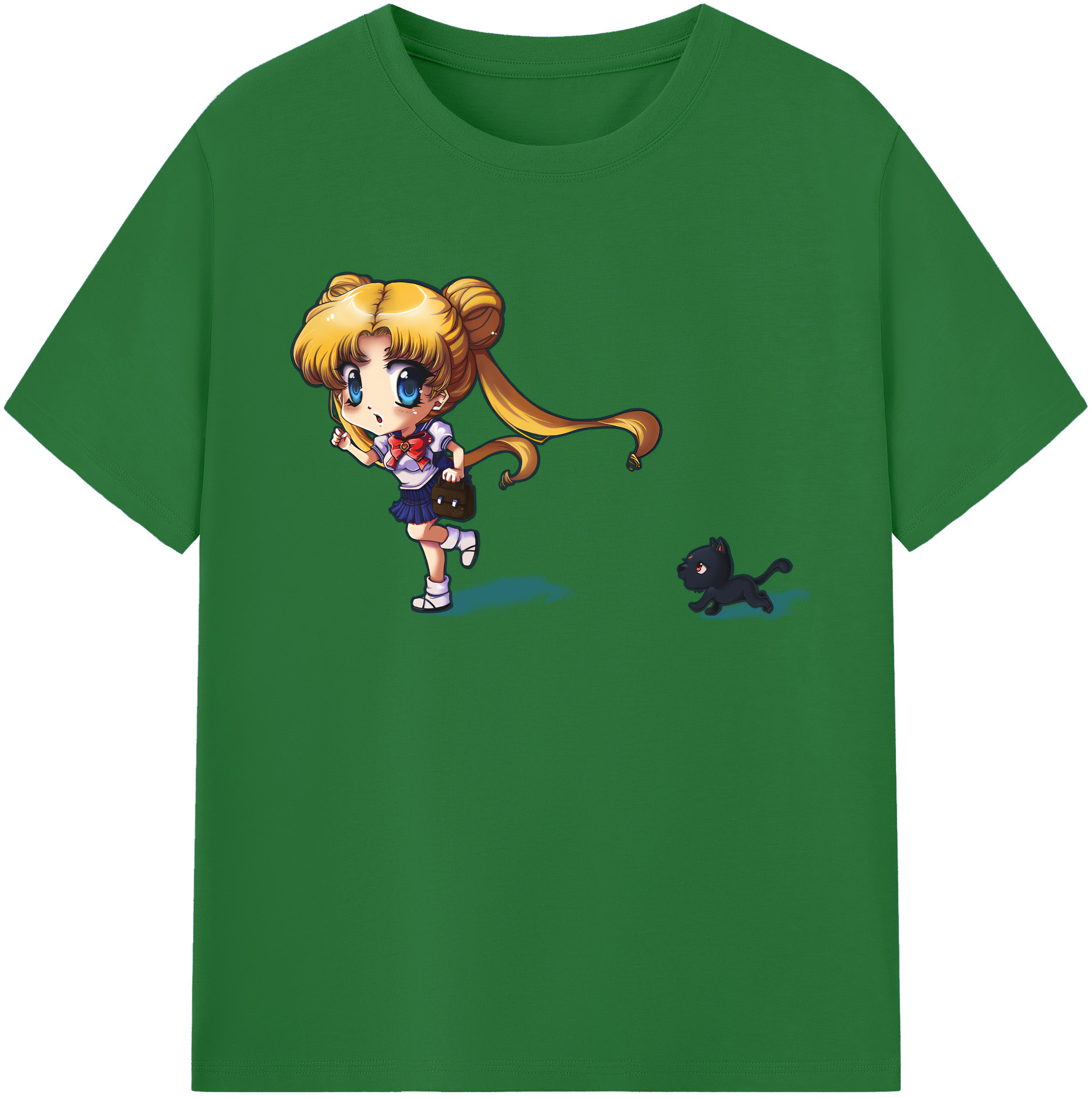 （画像用） 美少女戦士セーラームーン 愛野 美奈子 あいの みなこ Sailor Moon Aino Minako 綿100％半袖Tシャツ（フロントプリント）