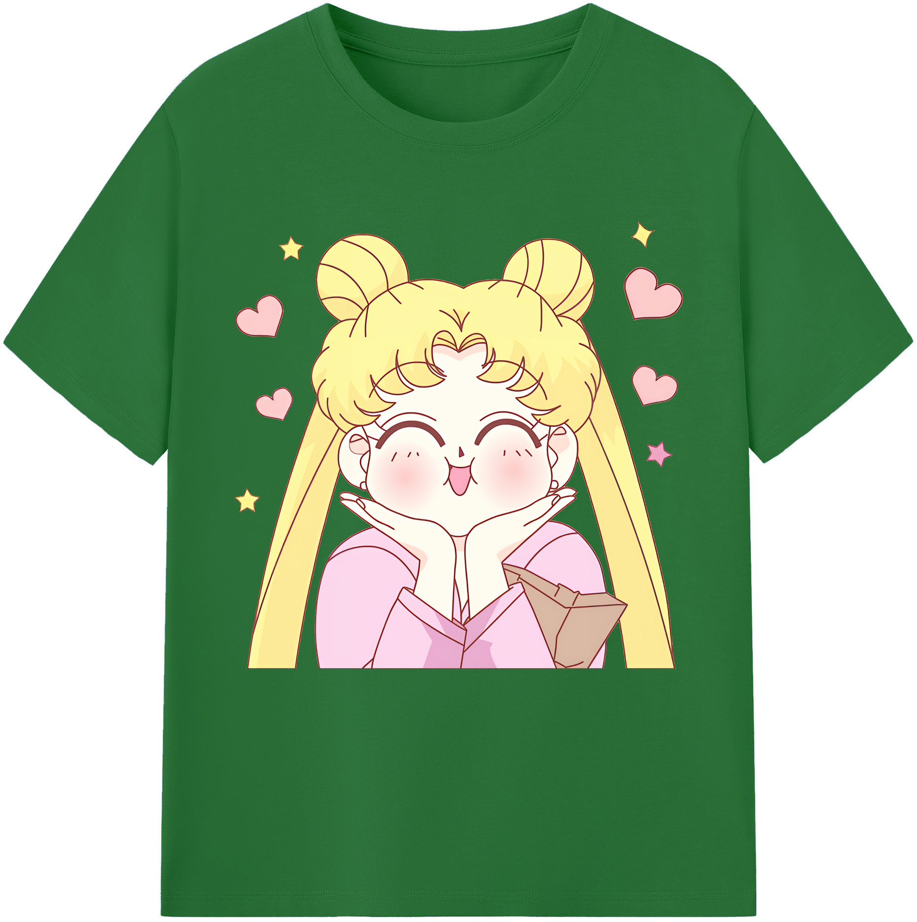 （画像用） 美少女戦士セーラームーン 愛野 美奈子 あいの みなこ Sailor Moon Aino Minako 綿100％半袖Tシャツ（フロントプリント）