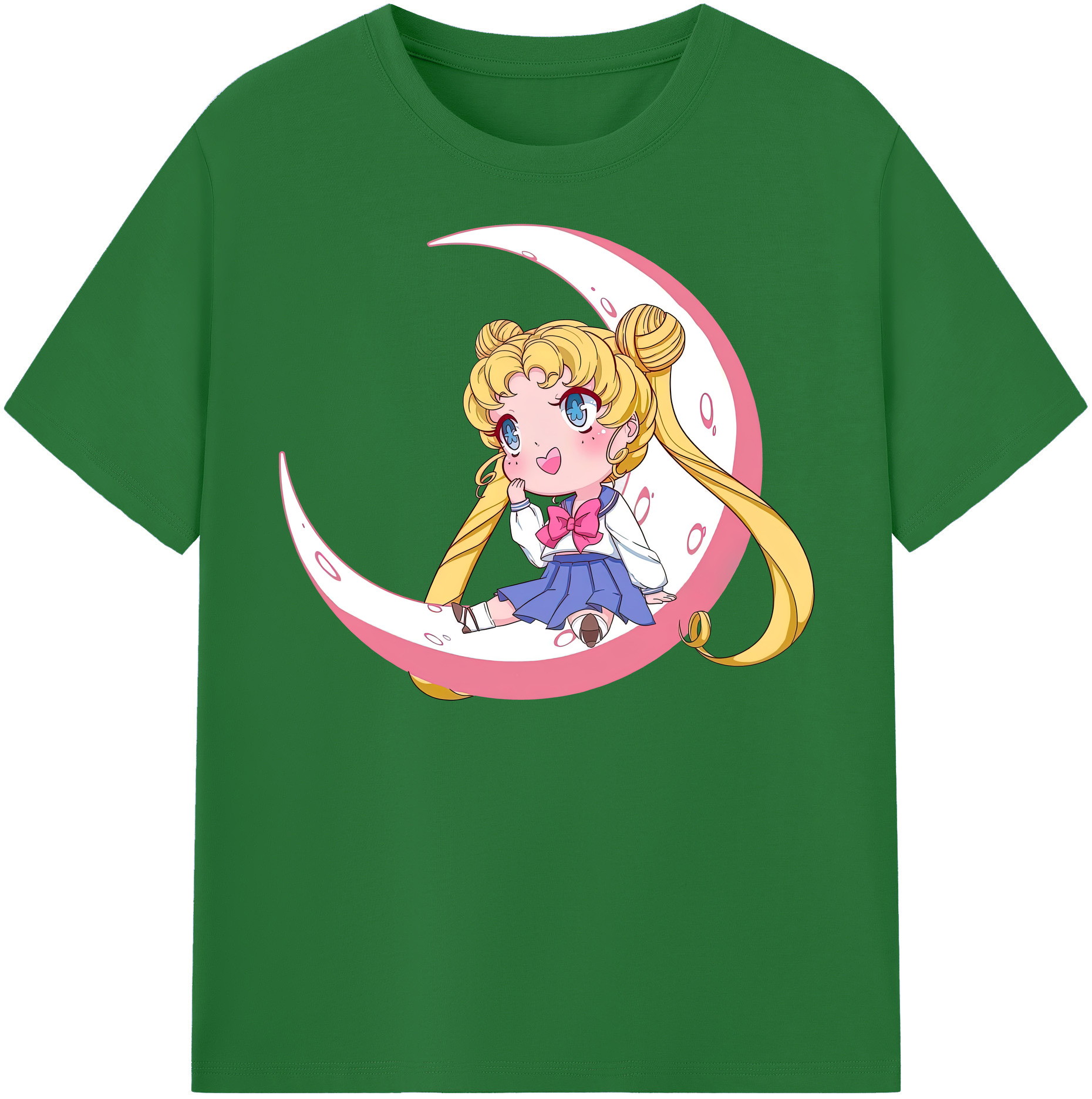 （画像用） 美少女戦士セーラームーン 愛野 美奈子 あいの みなこ Sailor Moon Aino Minako 綿100％半袖Tシャツ（フロントプリント）
