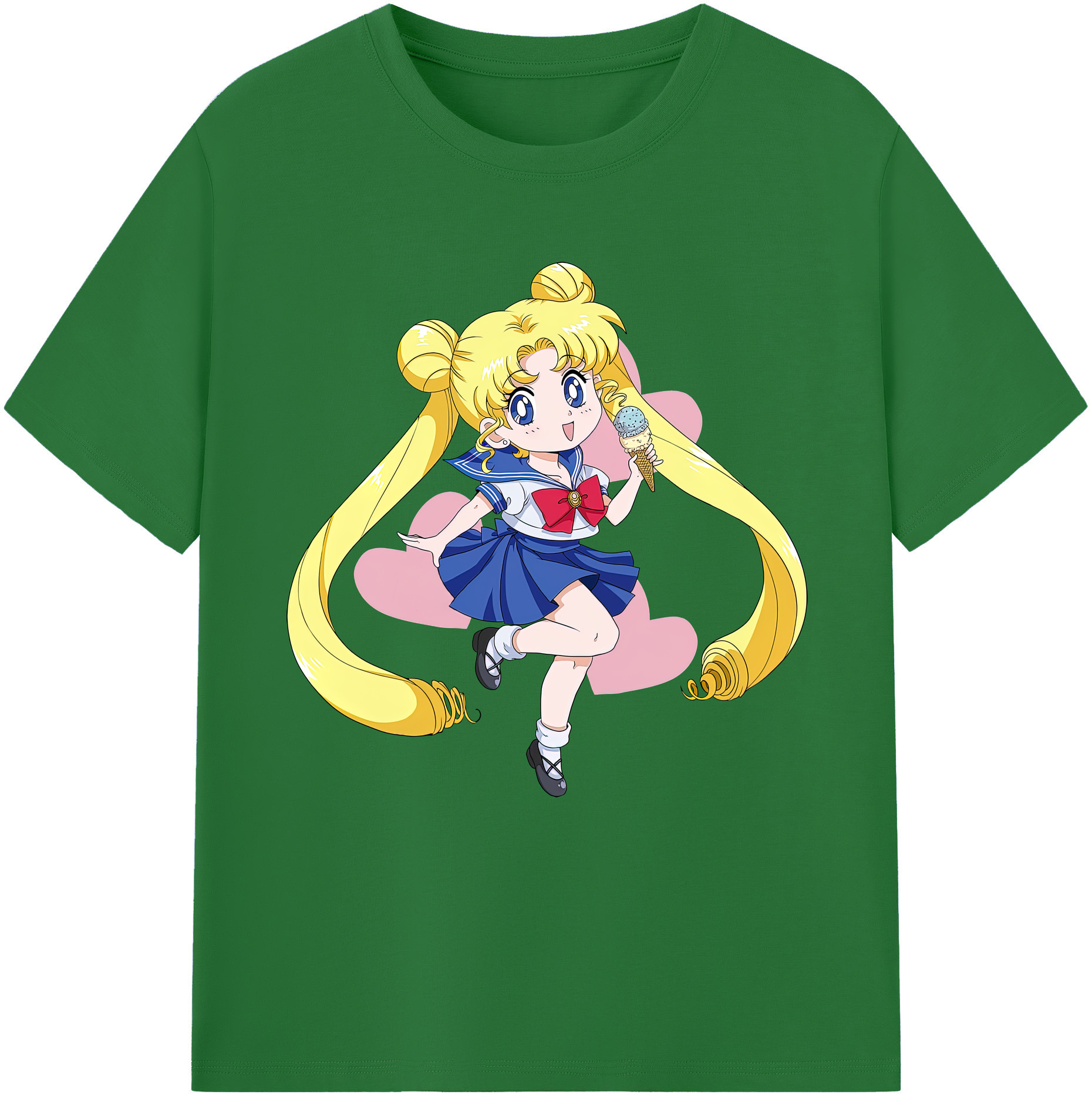 （画像用） 美少女戦士セーラームーン 愛野 美奈子 あいの みなこ Sailor Moon Aino Minako 綿100％半袖Tシャツ（フロントプリント）