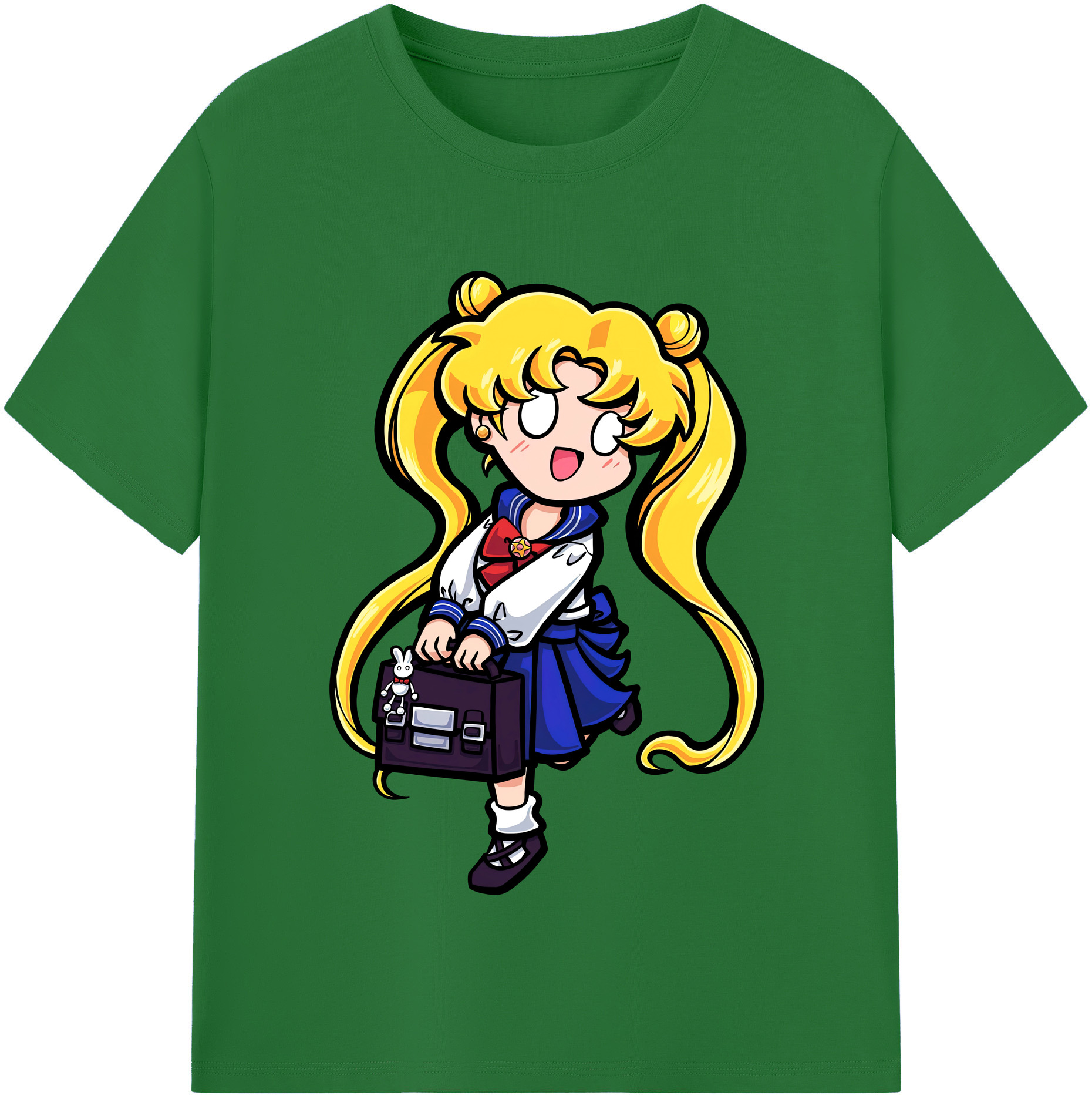 （画像用） 美少女戦士セーラームーン 愛野 美奈子 あいの みなこ Sailor Moon Aino Minako 綿100％半袖Tシャツ（フロントプリント）