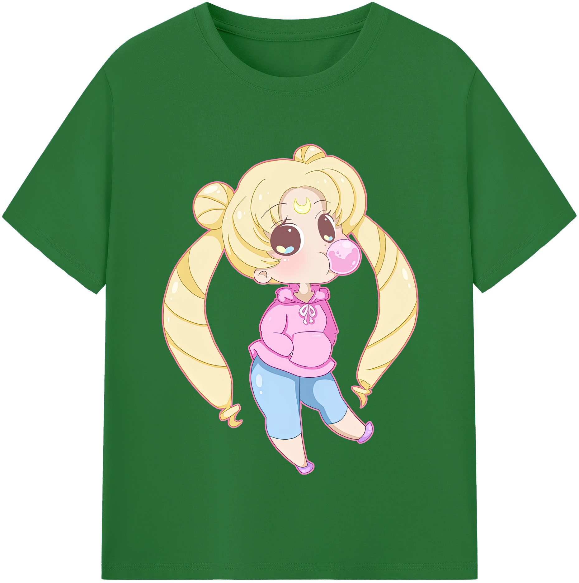 （画像用） 美少女戦士セーラームーン 愛野 美奈子 あいの みなこ Sailor Moon Aino Minako 綿100％半袖Tシャツ（フロントプリント）