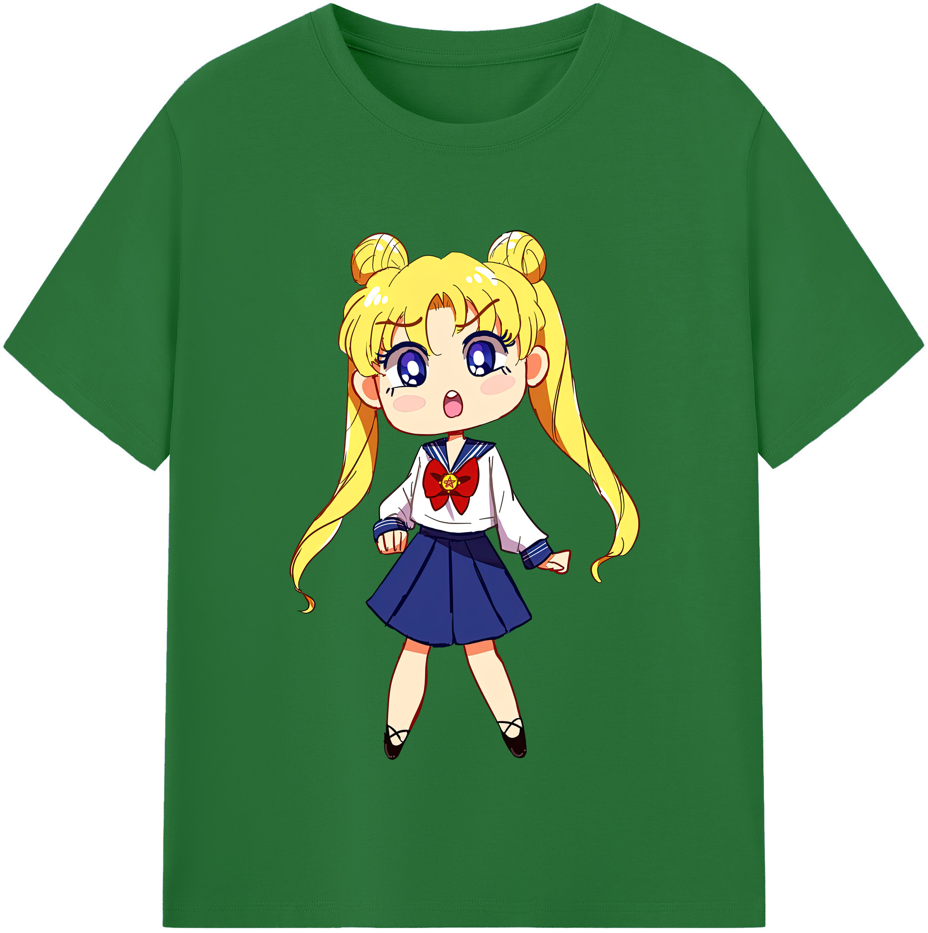 （画像用） 美少女戦士セーラームーン 愛野 美奈子 あいの みなこ Sailor Moon Aino Minako 綿100％半袖Tシャツ（フロントプリント）