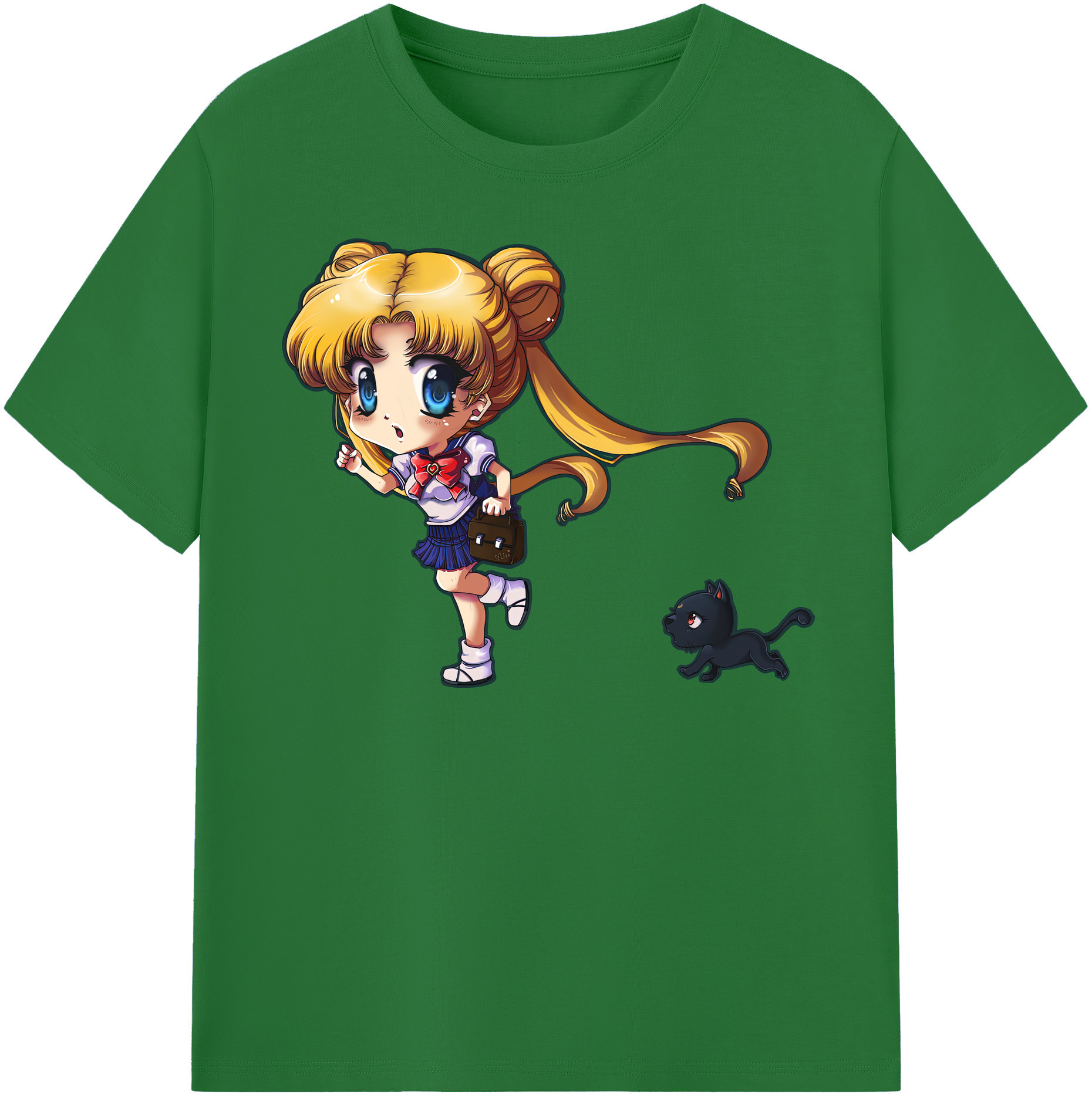 （画像用） 美少女戦士セーラームーン 愛野 美奈子 あいの みなこ Sailor Moon Aino Minako 綿100％半袖Tシャツ（フロントプリント）