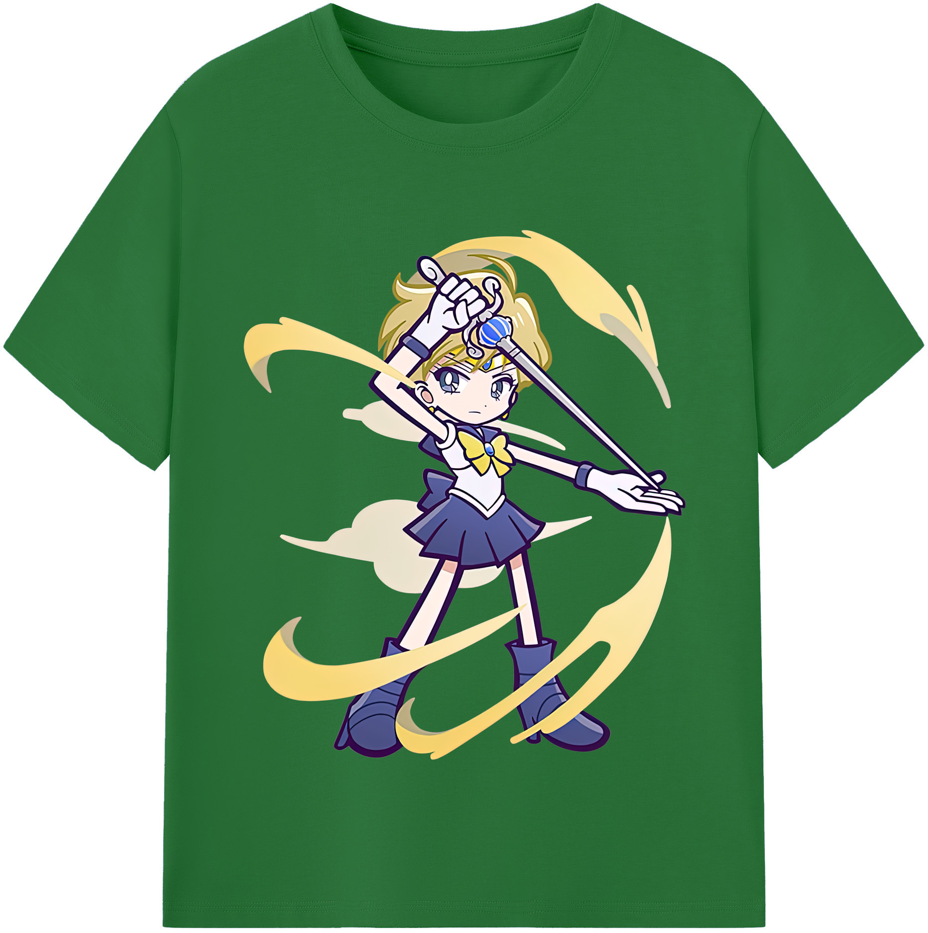 （画像用） 美少女戦士セーラームーン 天王はるか Sailor Moon Tenoh Haruka 綿100％半袖Tシャツ（フロントプリント）