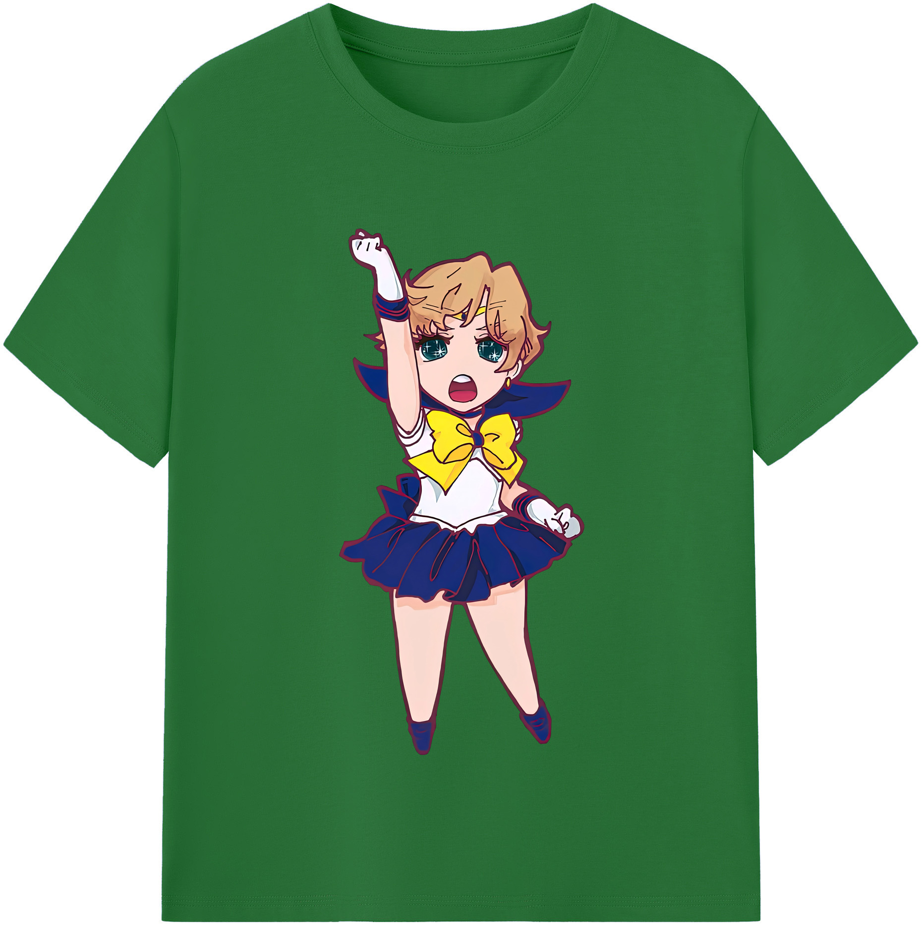 （画像用） 美少女戦士セーラームーン 天王はるか Sailor Moon Tenoh Haruka 綿100％半袖Tシャツ（フロントプリント）
