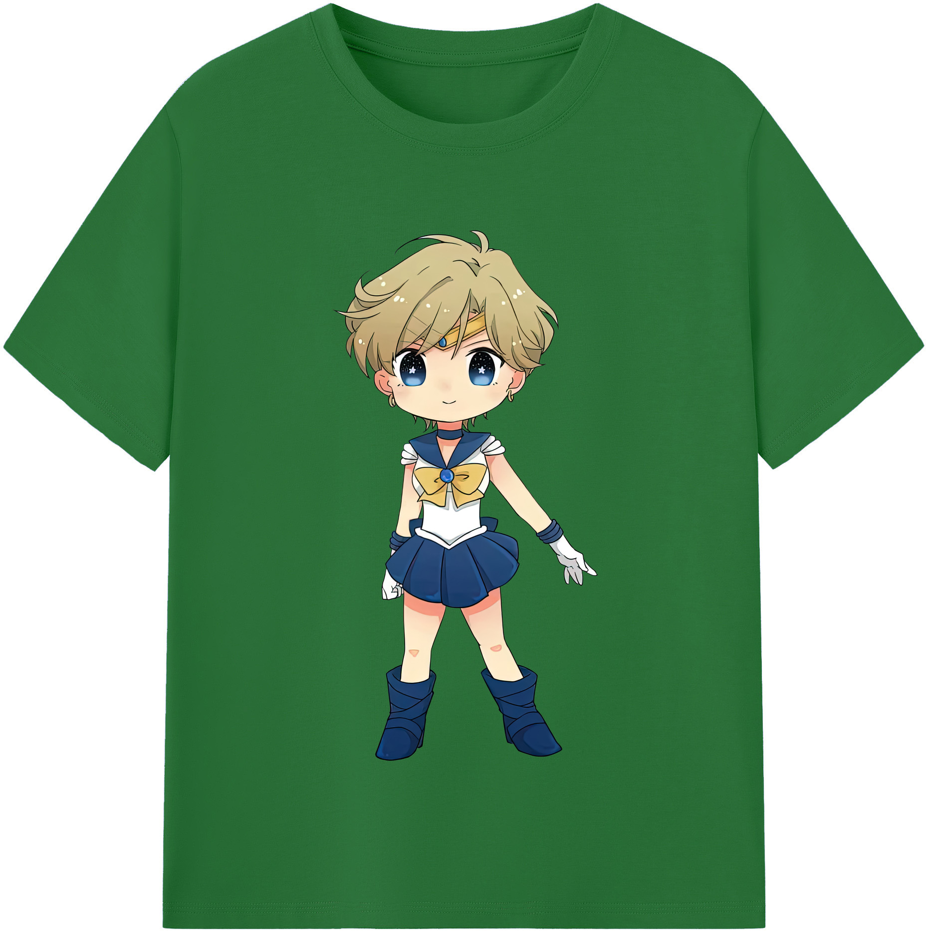 （画像用） 美少女戦士セーラームーン 天王はるか Sailor Moon Tenoh Haruka 綿100％半袖Tシャツ（フロントプリント）