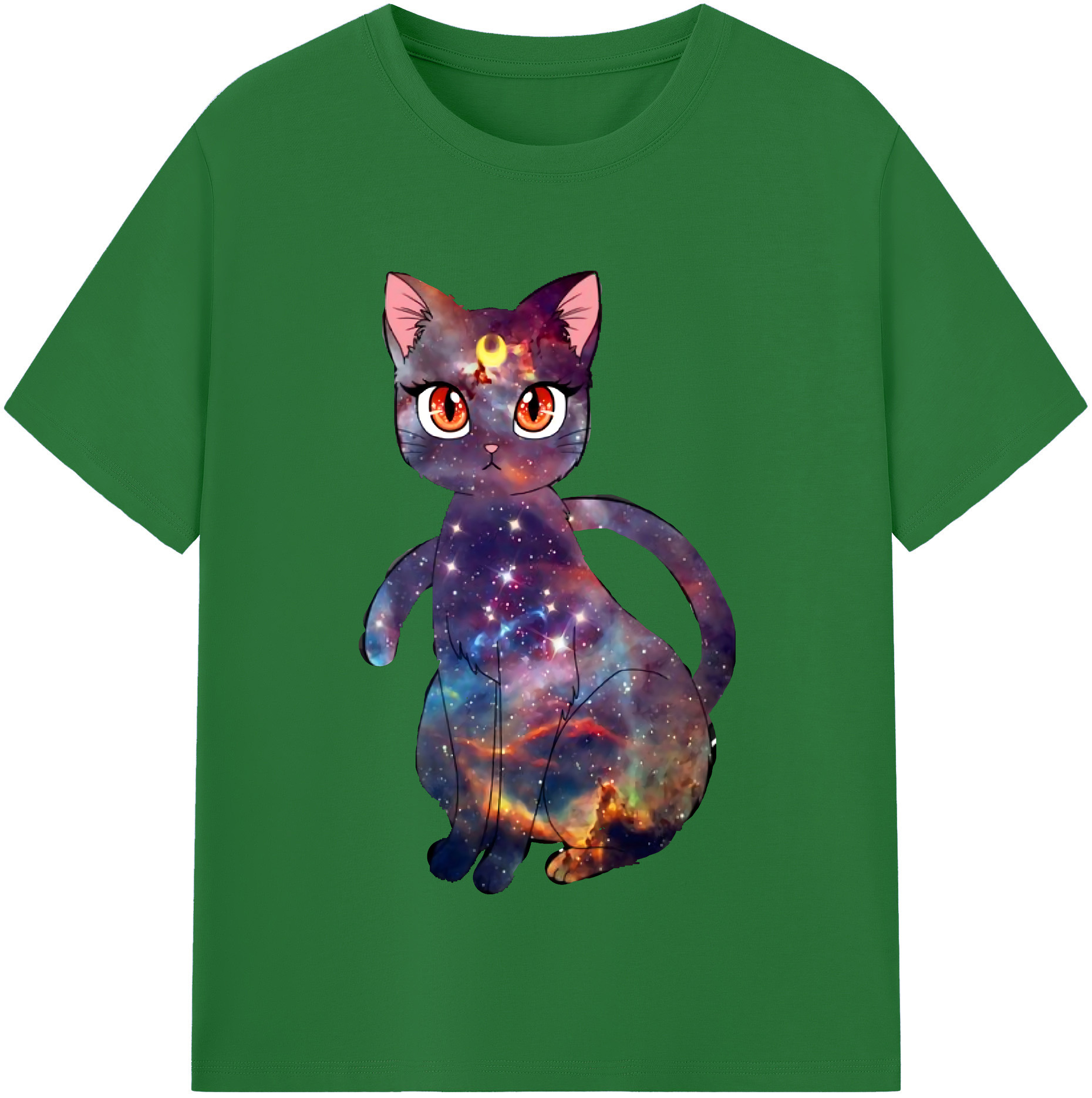 （画像用） 美少女戦士セーラームーン Sailor Moon 綿100％半袖Tシャツ（フロントプリント）