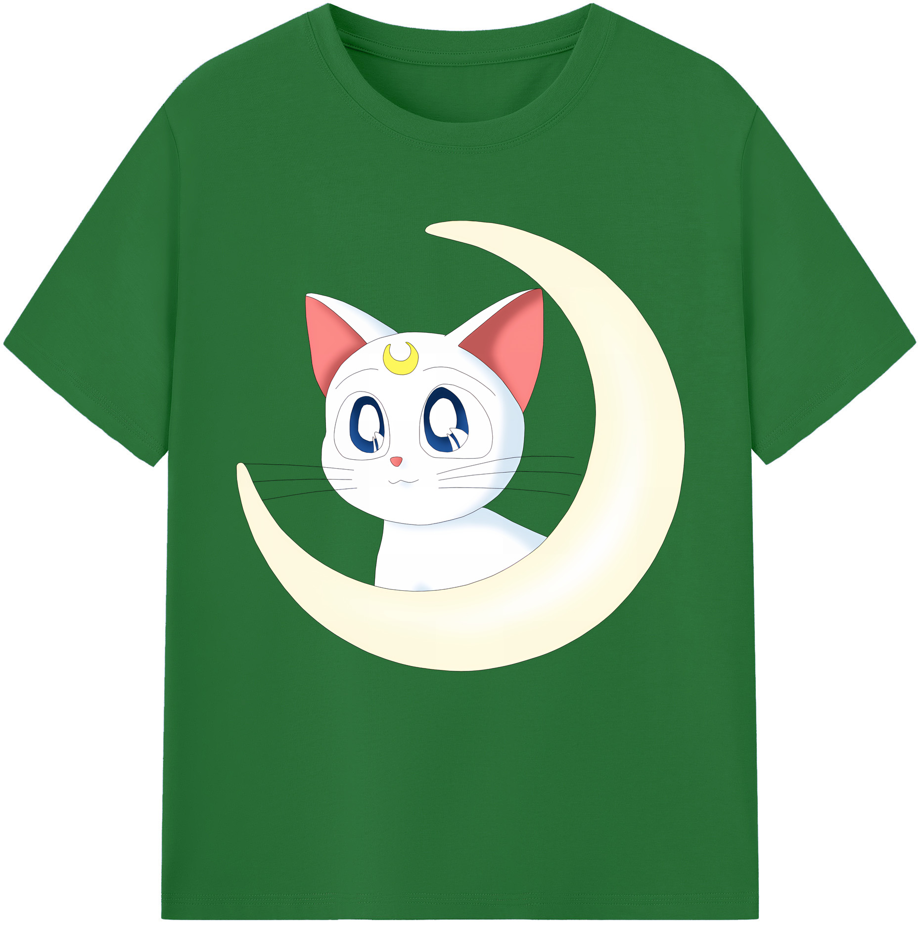 （画像用） 美少女戦士セーラームーン Sailor Moon 綿100％半袖Tシャツ（フロントプリント）