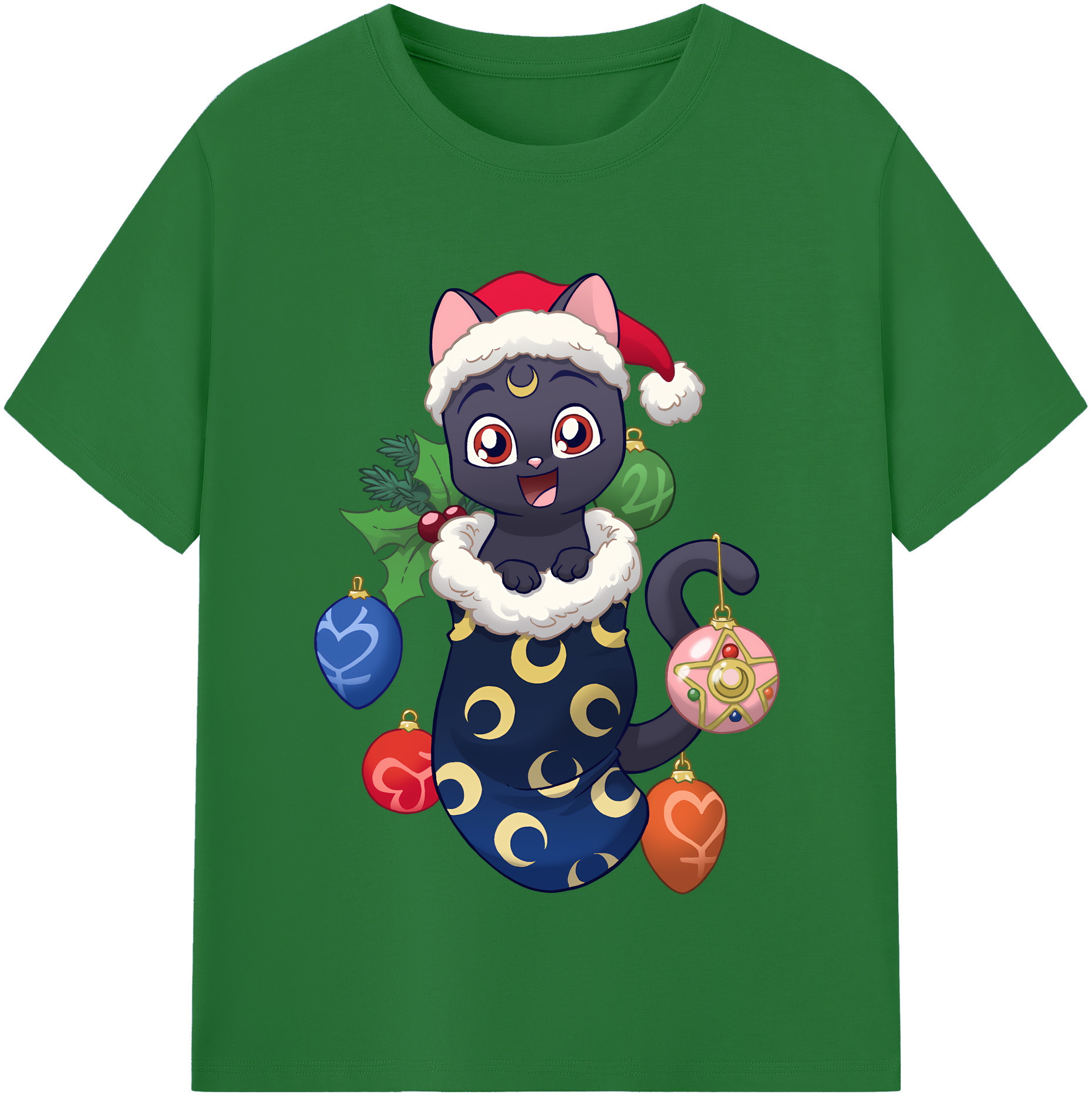 （画像用） 美少女戦士セーラームーン Sailor Moon 綿100％半袖Tシャツ（フロントプリント）