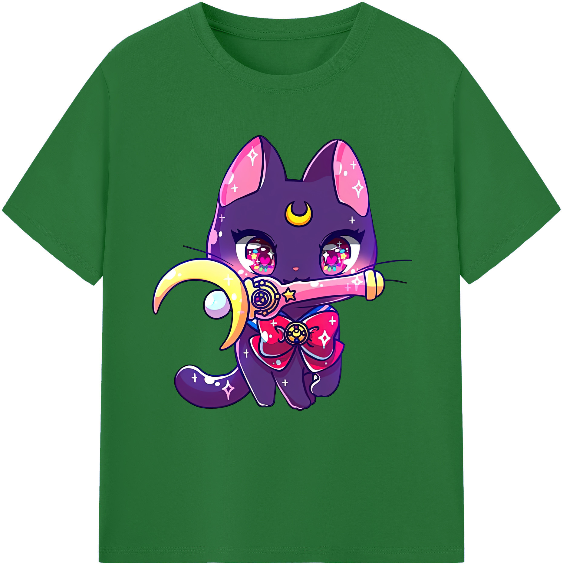 （画像用） 美少女戦士セーラームーン Sailor Moon 綿100％半袖Tシャツ（フロントプリント）