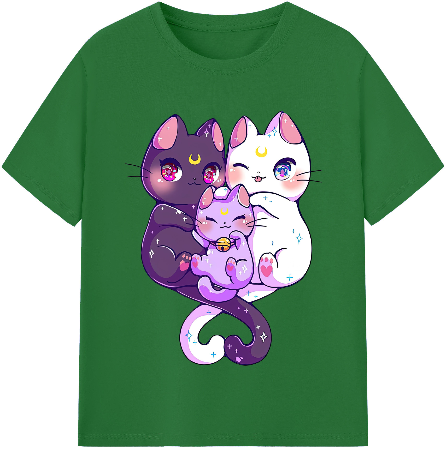 （画像用） 美少女戦士セーラームーン Sailor Moon 綿100％半袖Tシャツ（フロントプリント）