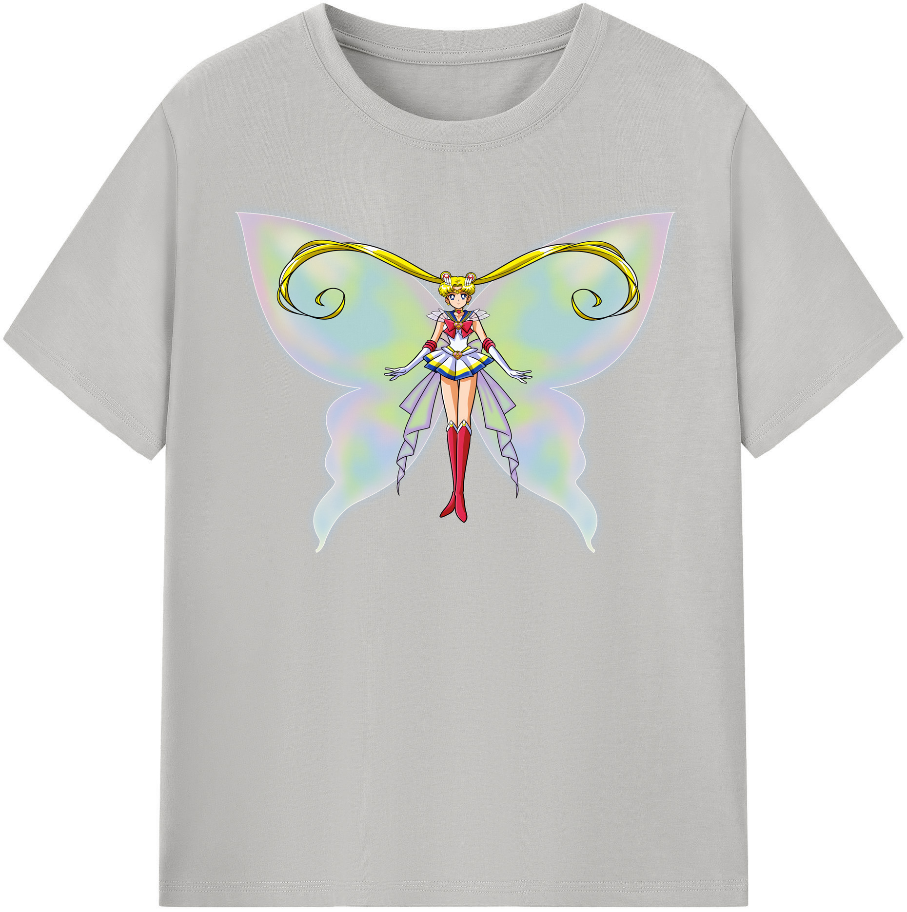 （画像用） 美少女戦士セーラームーン 月野 うさぎ つきの うさぎ Sailor Moon Tsukino Usagi 綿100％半袖Tシャツ（フロントプリント）