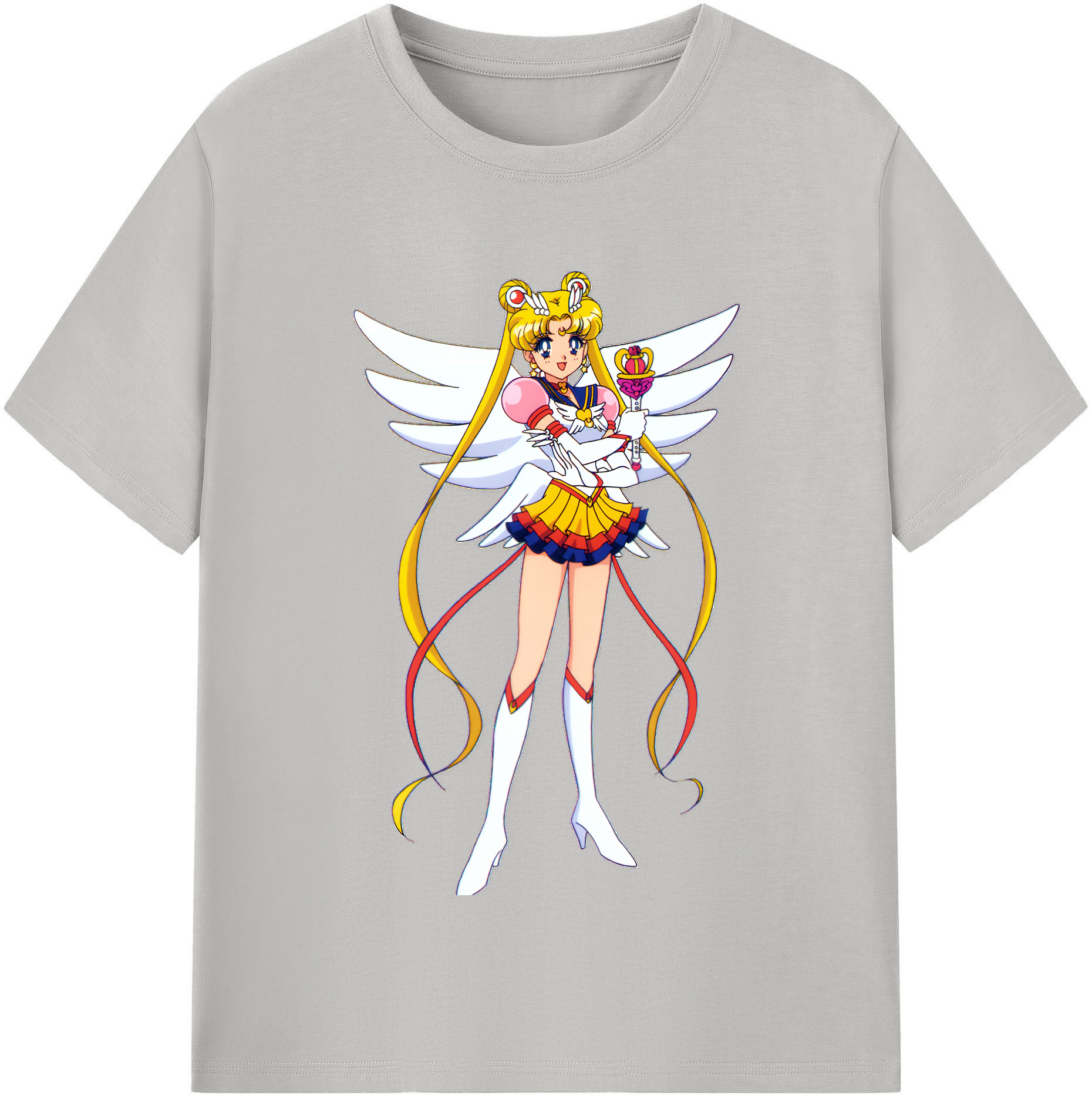 （画像用） 美少女戦士セーラームーン 月野 うさぎ つきの うさぎ Sailor Moon Tsukino Usagi 綿100％半袖Tシャツ（フロントプリント）