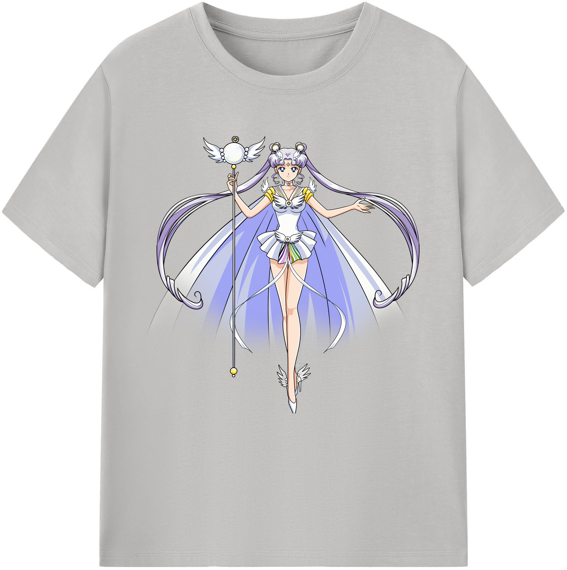 （画像用） 美少女戦士セーラームーン 月野 うさぎ つきの うさぎ Sailor Moon Tsukino Usagi 綿100％半袖Tシャツ（フロントプリント）
