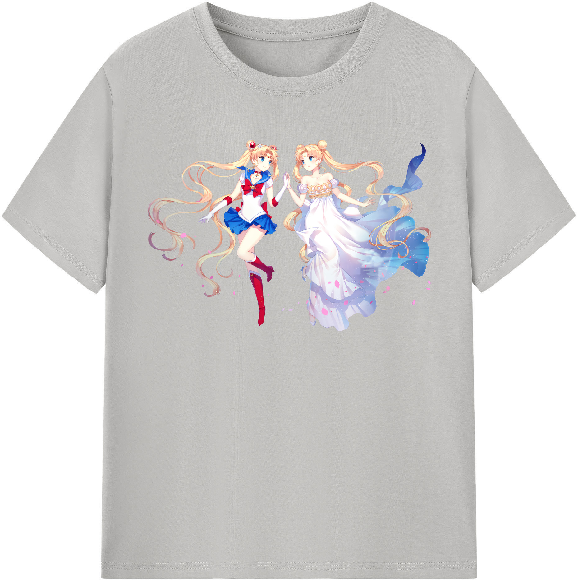 （画像用） 美少女戦士セーラームーン 月野 うさぎ つきの うさぎ Sailor Moon Tsukino Usagi 綿100％半袖Tシャツ（フロントプリント）