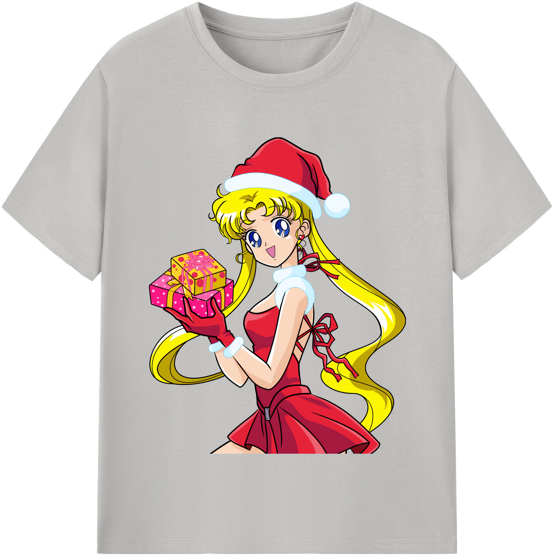 （画像用） 美少女戦士セーラームーン 月野 うさぎ つきの うさぎ Sailor Moon Tsukino Usagi 綿100％半袖Tシャツ（フロントプリント）