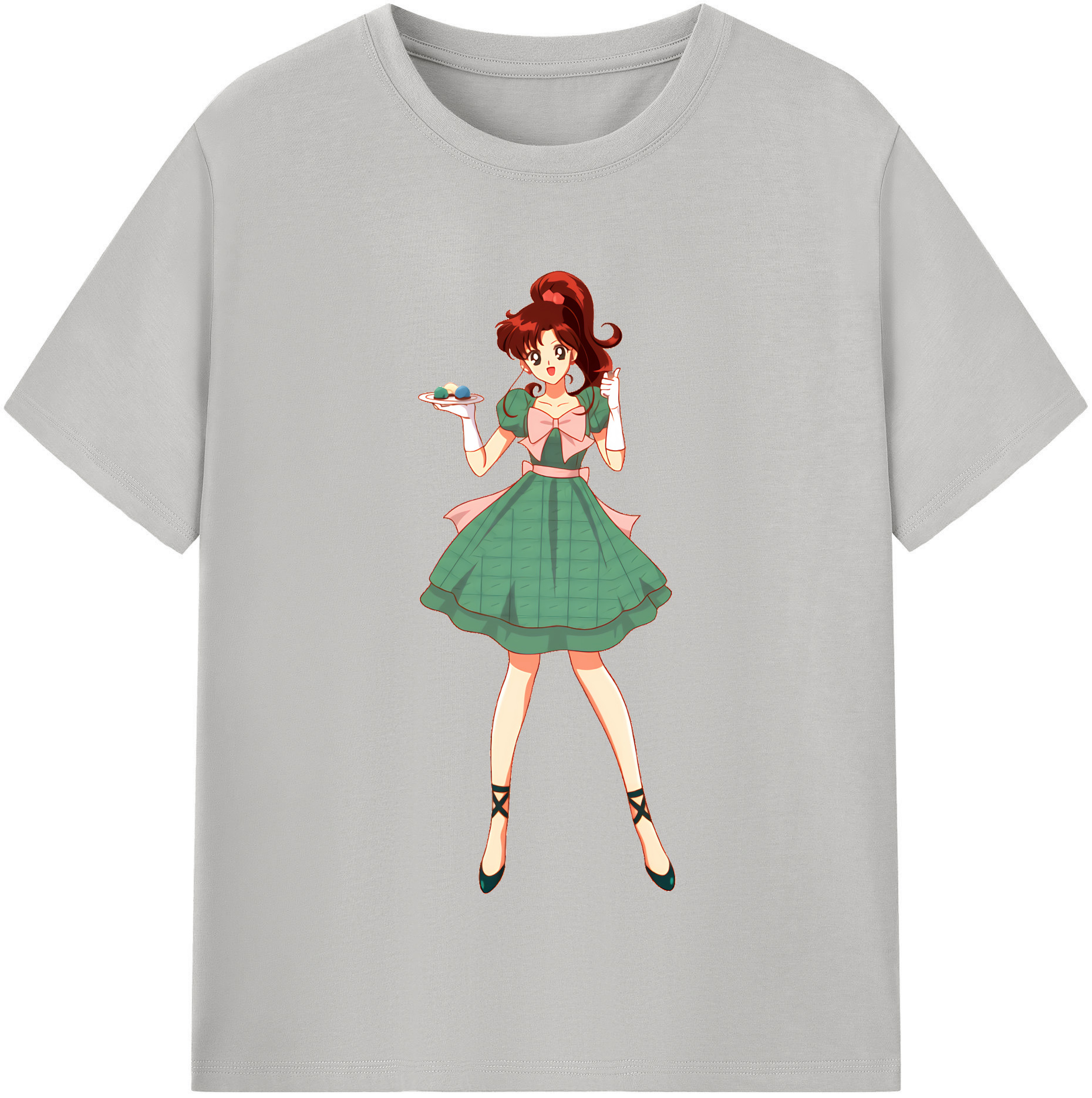 （画像用） 美少女戦士セーラームーン 木野 まこと きの まこと Sailor Moon Kino Makoto （セーラージュピター；Sailor Jupiter） 綿100％半袖Tシャツ（フロントプリント）