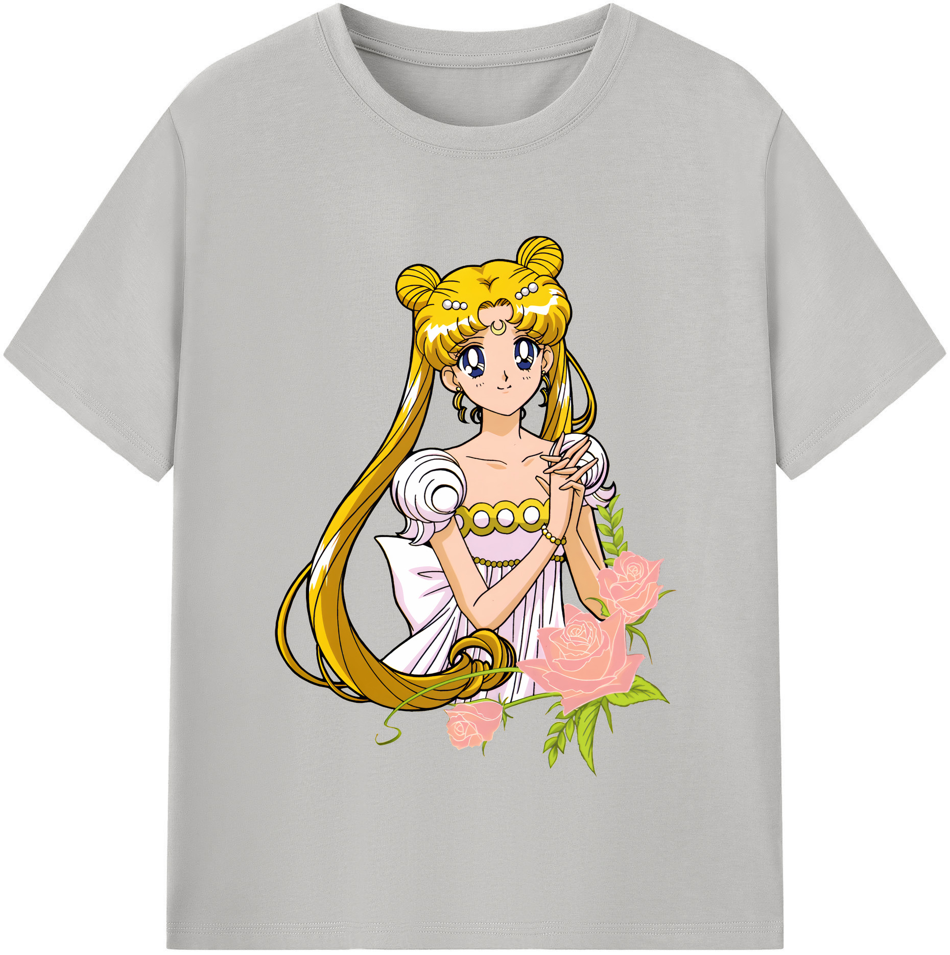 （画像用） 美少女戦士セーラームーン 愛野 美奈子 あいの みなこ Sailor Moon Aino Minako 綿100％半袖Tシャツ（フロントプリント）