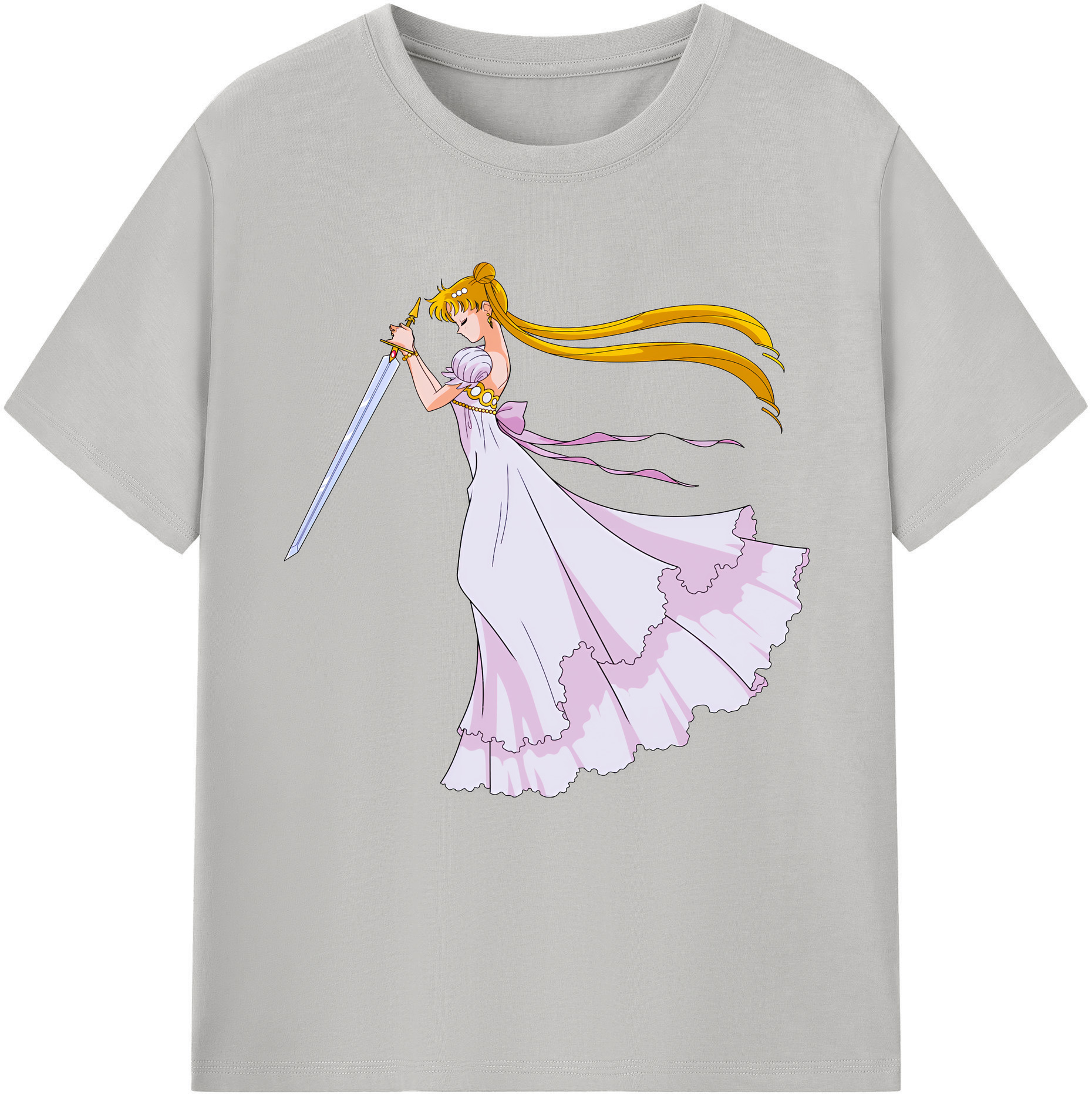 （画像用） 美少女戦士セーラームーン 愛野 美奈子 あいの みなこ Sailor Moon Aino Minako 綿100％半袖Tシャツ（フロントプリント）