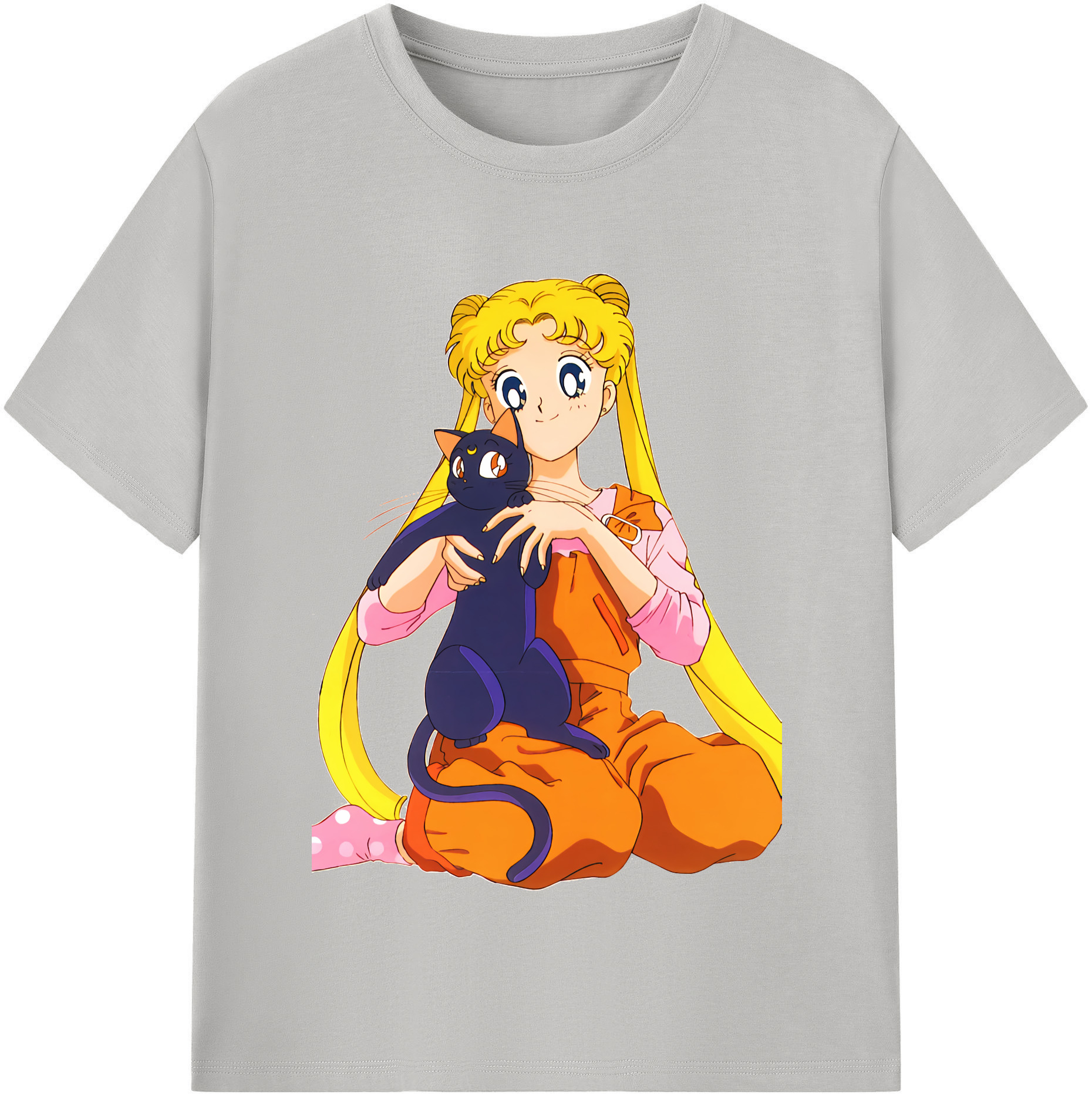 （画像用） 美少女戦士セーラームーン 愛野 美奈子 あいの みなこ Sailor Moon Aino Minako 綿100％半袖Tシャツ（フロントプリント）