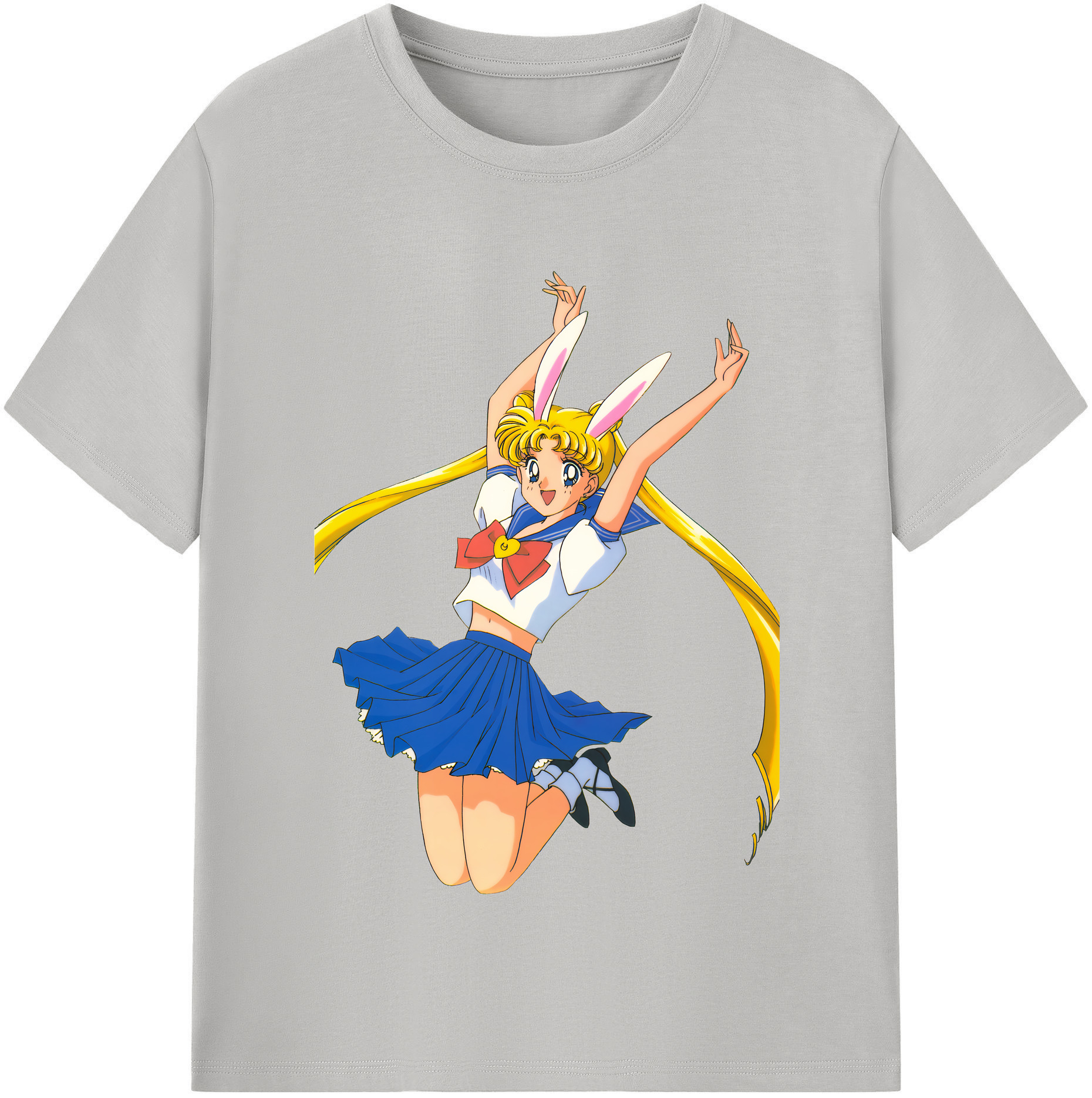 （画像用） 美少女戦士セーラームーン 愛野 美奈子 あいの みなこ Sailor Moon Aino Minako 綿100％半袖Tシャツ（フロントプリント）