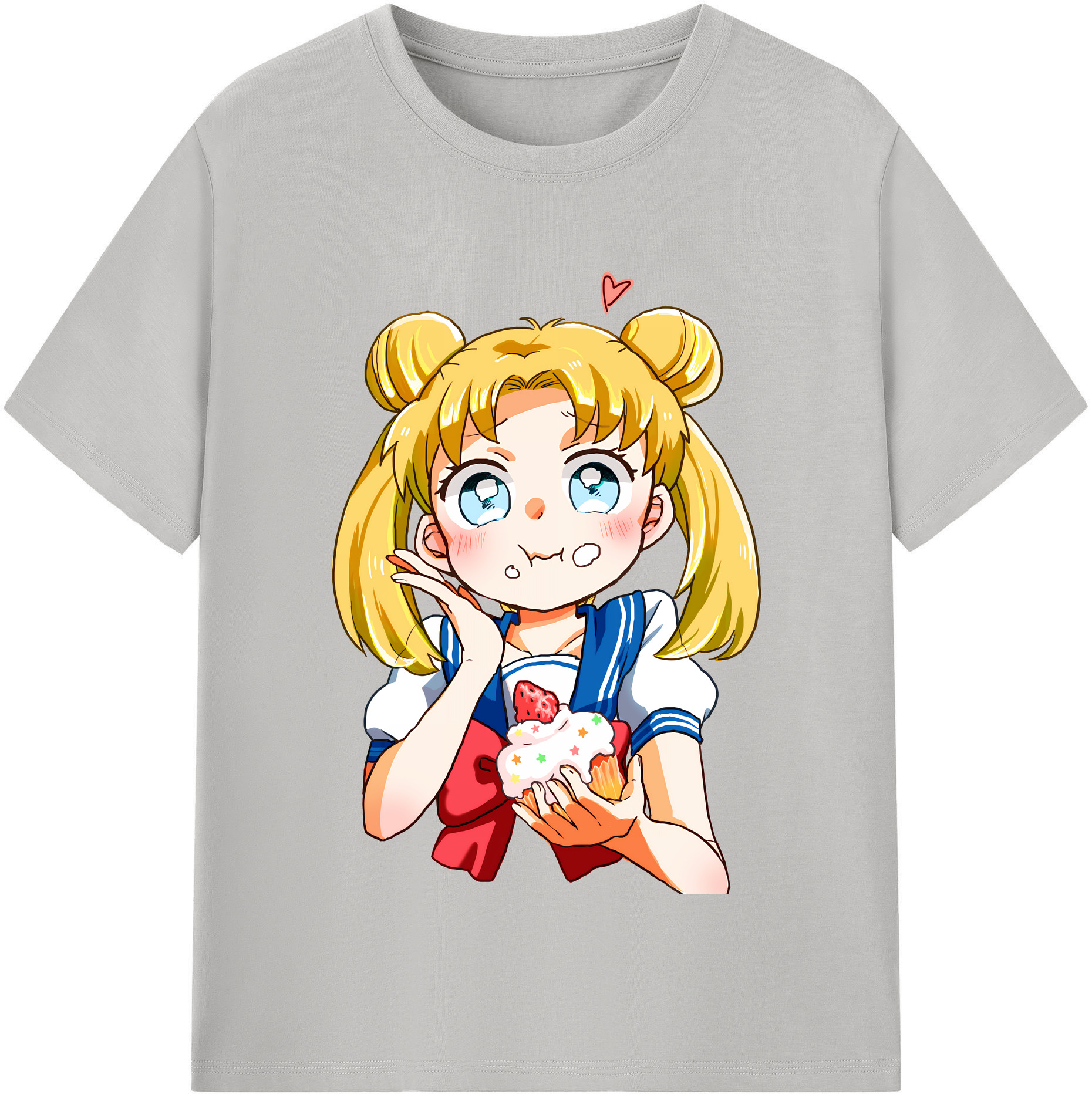 （画像用） 美少女戦士セーラームーン 愛野 美奈子 あいの みなこ Sailor Moon Aino Minako 綿100％半袖Tシャツ（フロントプリント）