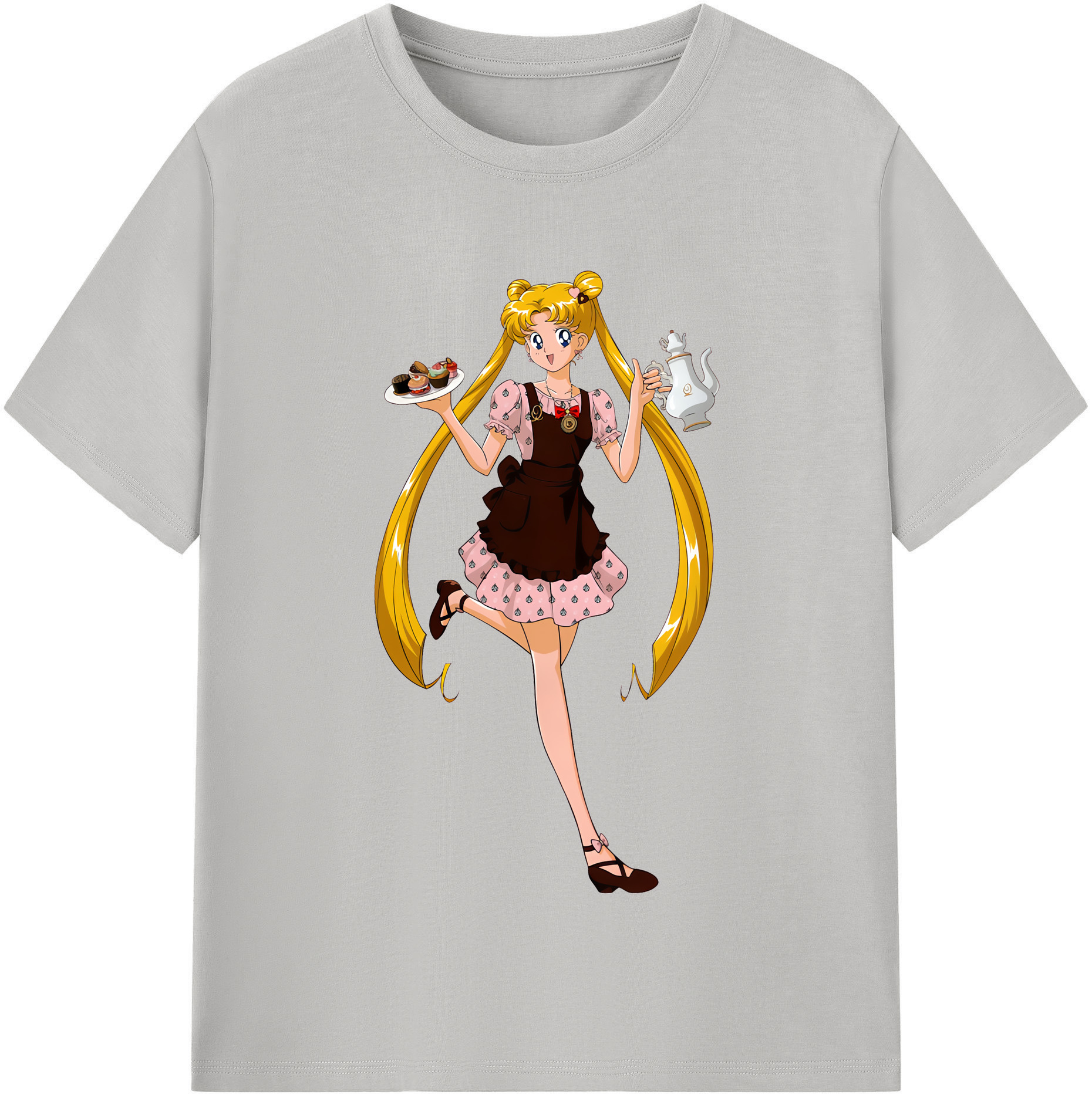 （画像用） 美少女戦士セーラームーン 愛野 美奈子 あいの みなこ Sailor Moon Aino Minako 綿100％半袖Tシャツ（フロントプリント）