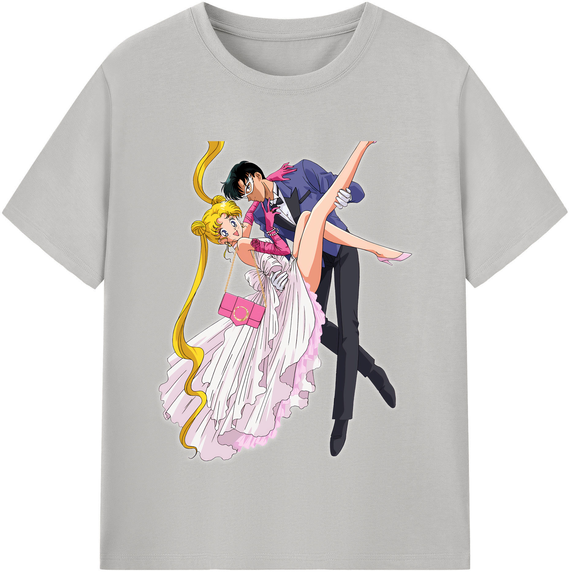 （画像用） 美少女戦士セーラームーン 愛野 美奈子 あいの みなこ Sailor Moon Aino Minako 綿100％半袖Tシャツ（フロントプリント）
