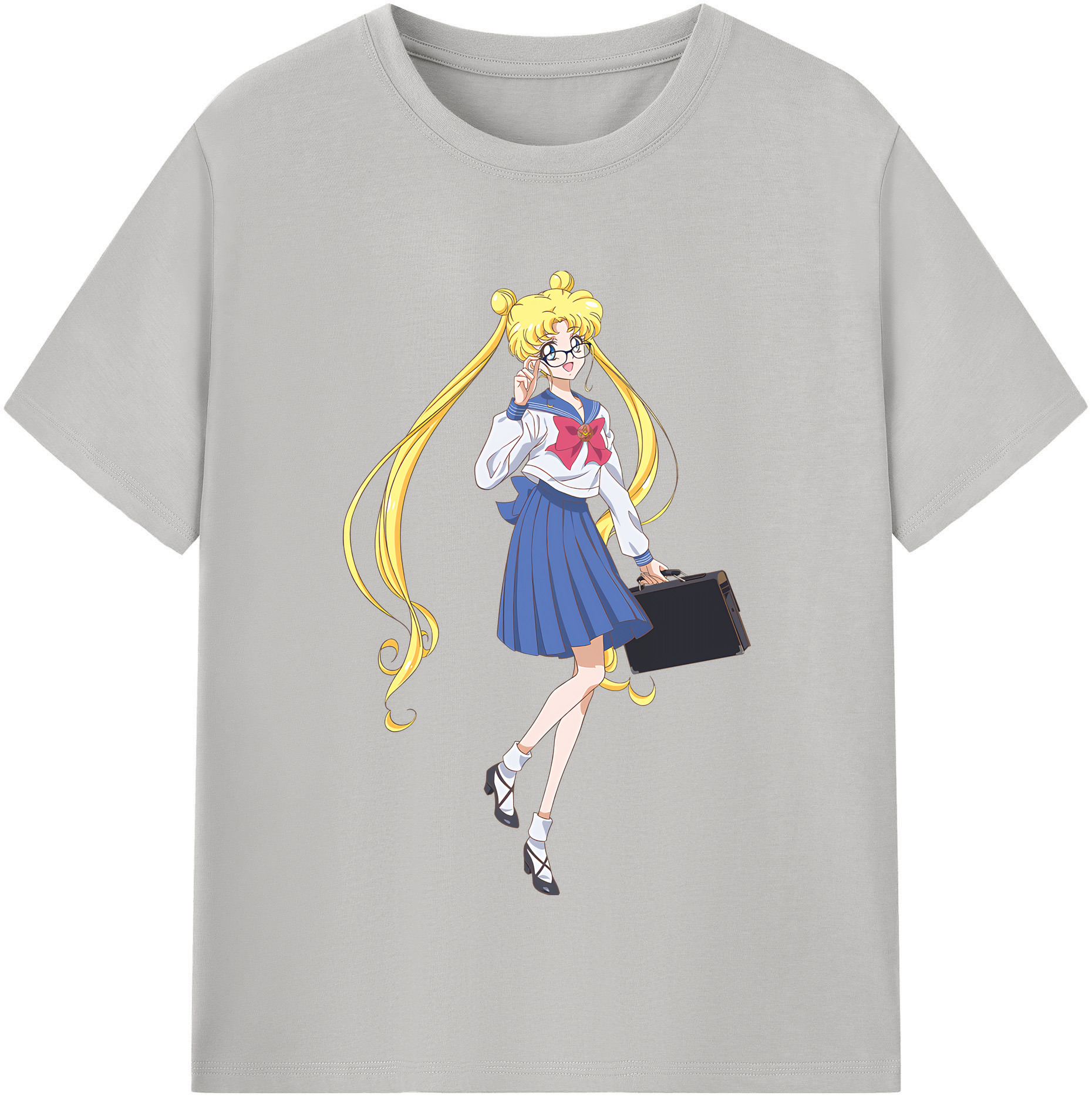 （画像用） 美少女戦士セーラームーン 愛野 美奈子 あいの みなこ Sailor Moon Aino Minako 綿100％半袖Tシャツ（フロントプリント）