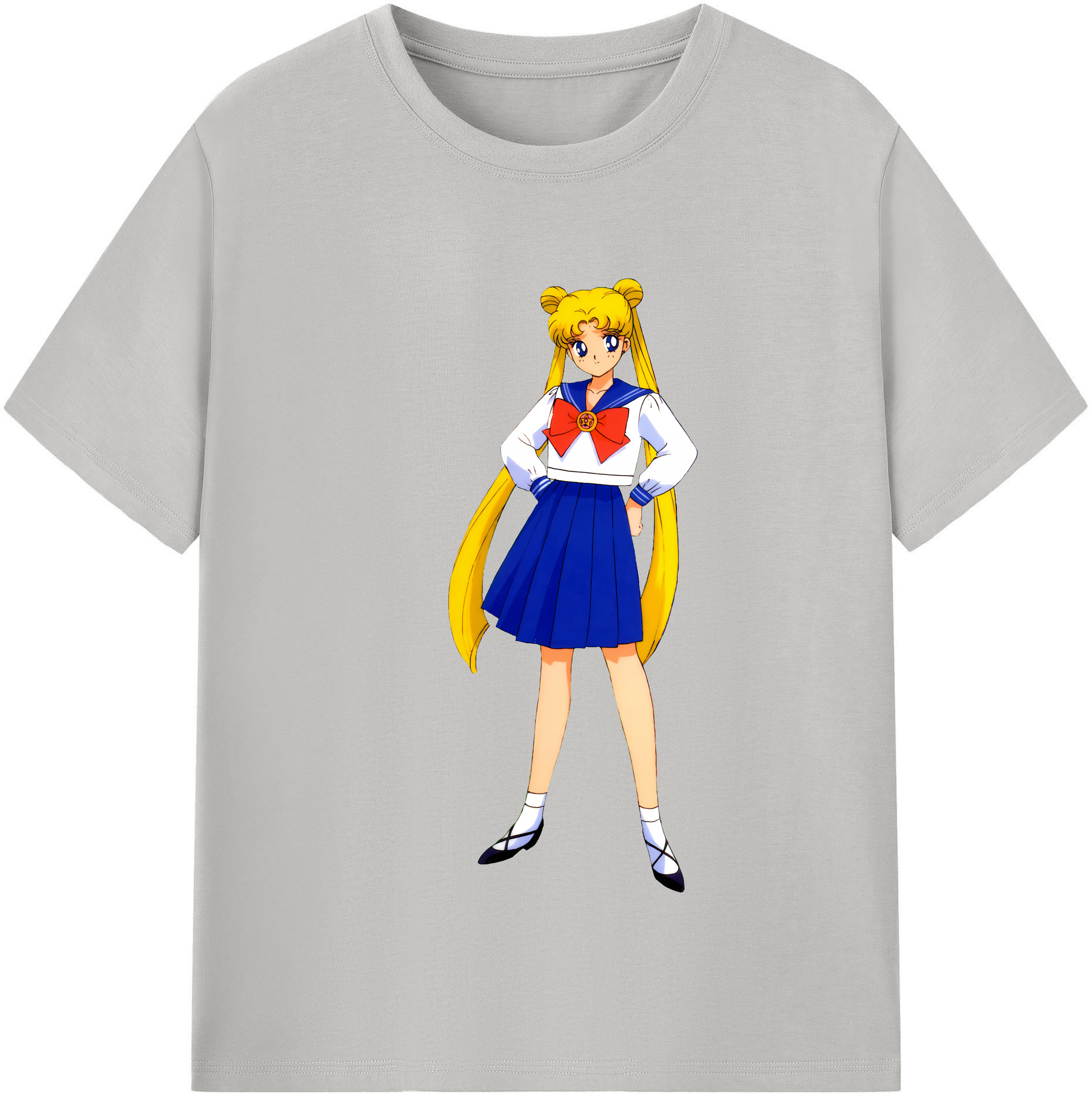 （画像用） 美少女戦士セーラームーン 愛野 美奈子 あいの みなこ Sailor Moon Aino Minako 綿100％半袖Tシャツ（フロントプリント）