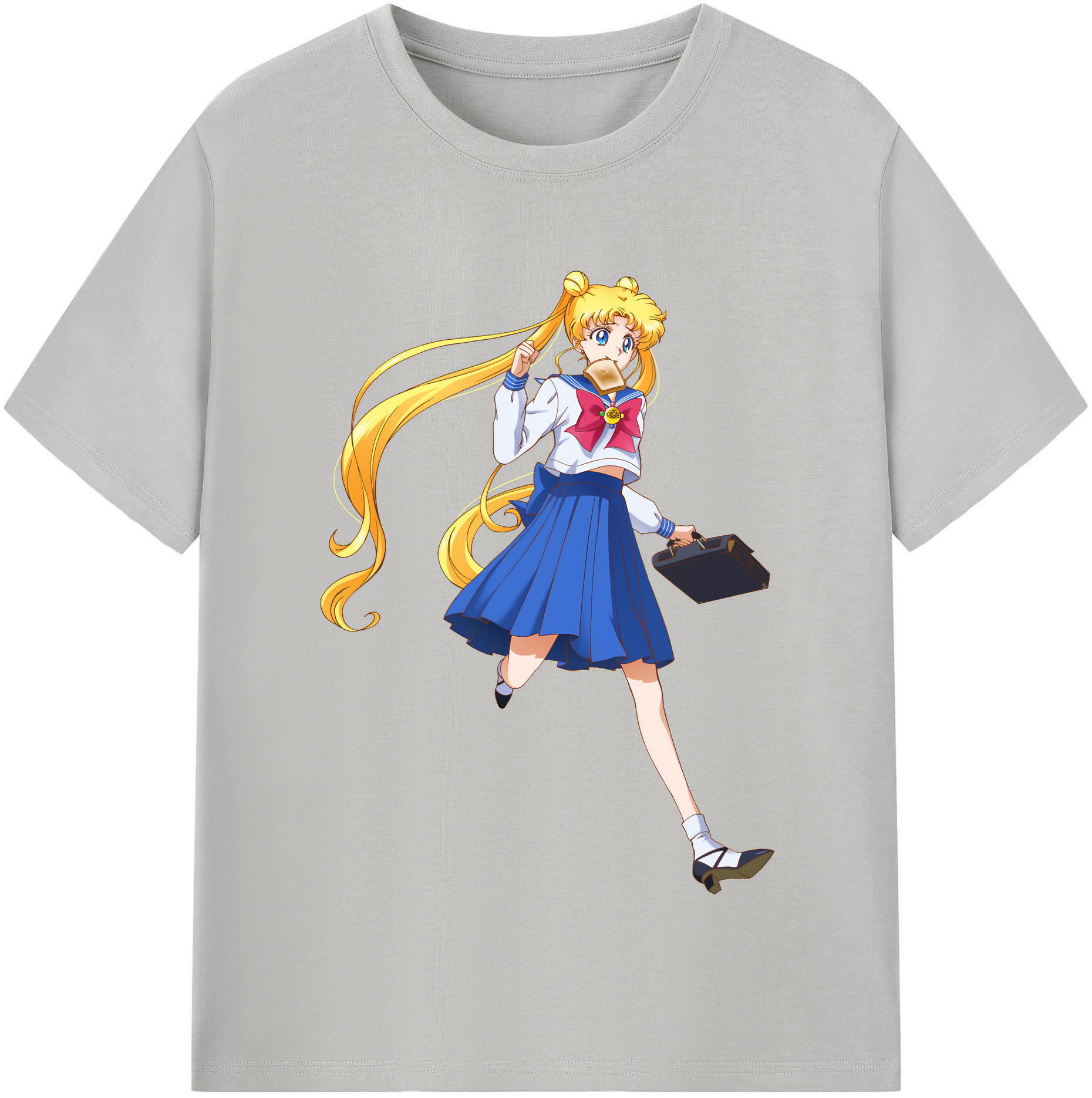 （画像用） 美少女戦士セーラームーン 愛野 美奈子 あいの みなこ Sailor Moon Aino Minako 綿100％半袖Tシャツ（フロントプリント）