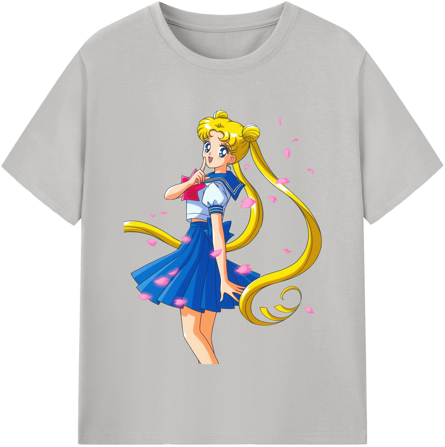 （画像用） 美少女戦士セーラームーン 愛野 美奈子 あいの みなこ Sailor Moon Aino Minako 綿100％半袖Tシャツ（フロントプリント）