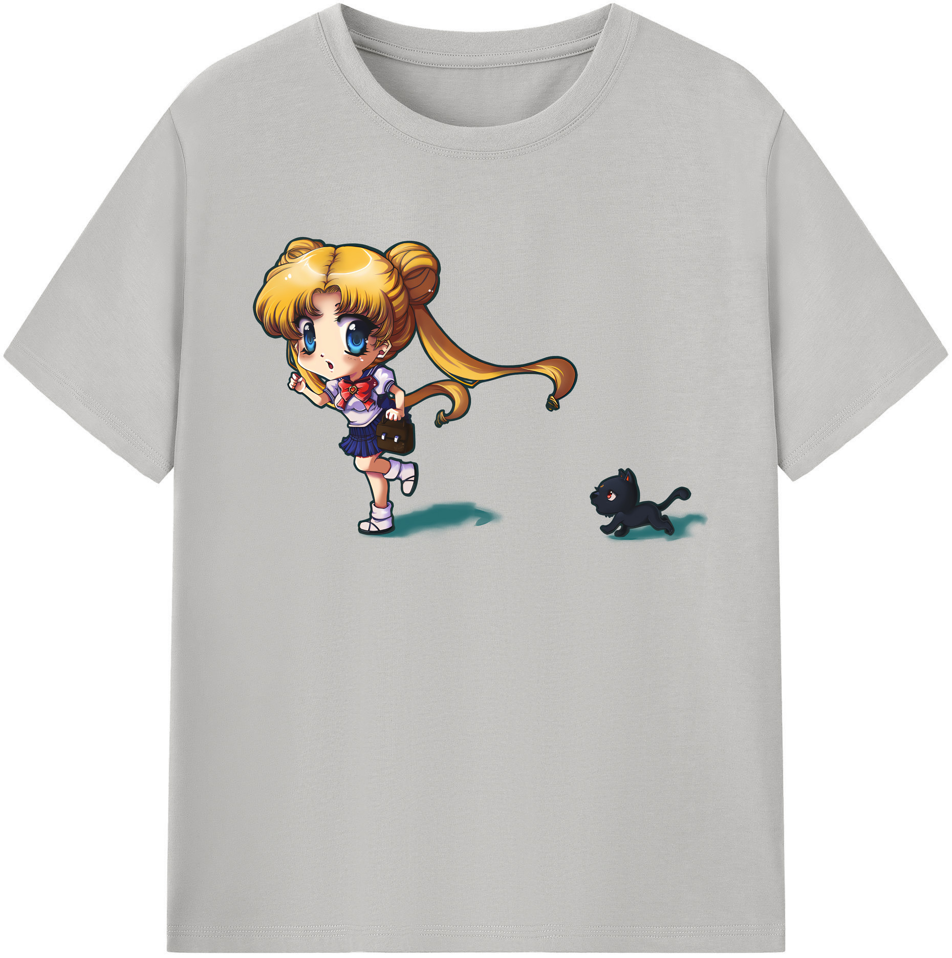 （画像用） 美少女戦士セーラームーン 愛野 美奈子 あいの みなこ Sailor Moon Aino Minako 綿100％半袖Tシャツ（フロントプリント）